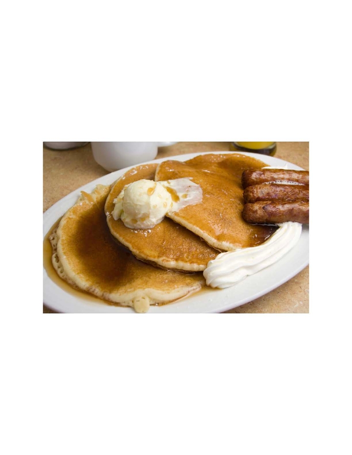 Hot Cakes with Choice of Meat