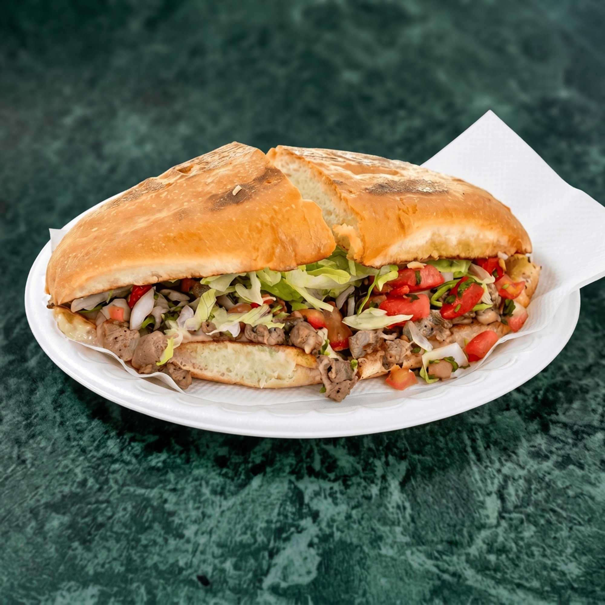 Torta Carne Asada (Grilled Steak Sandwich)