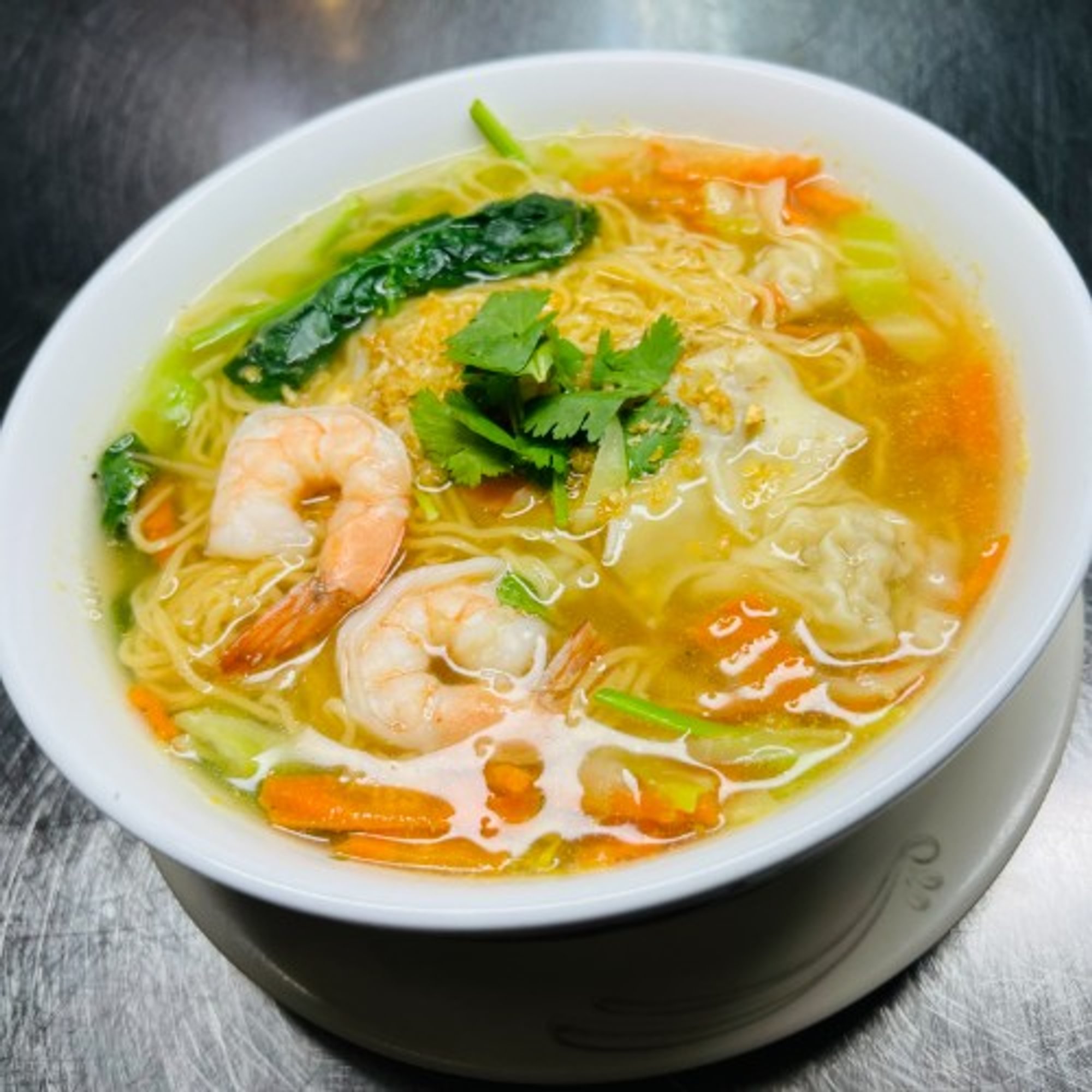 Wonton & Egg Noodle Soup