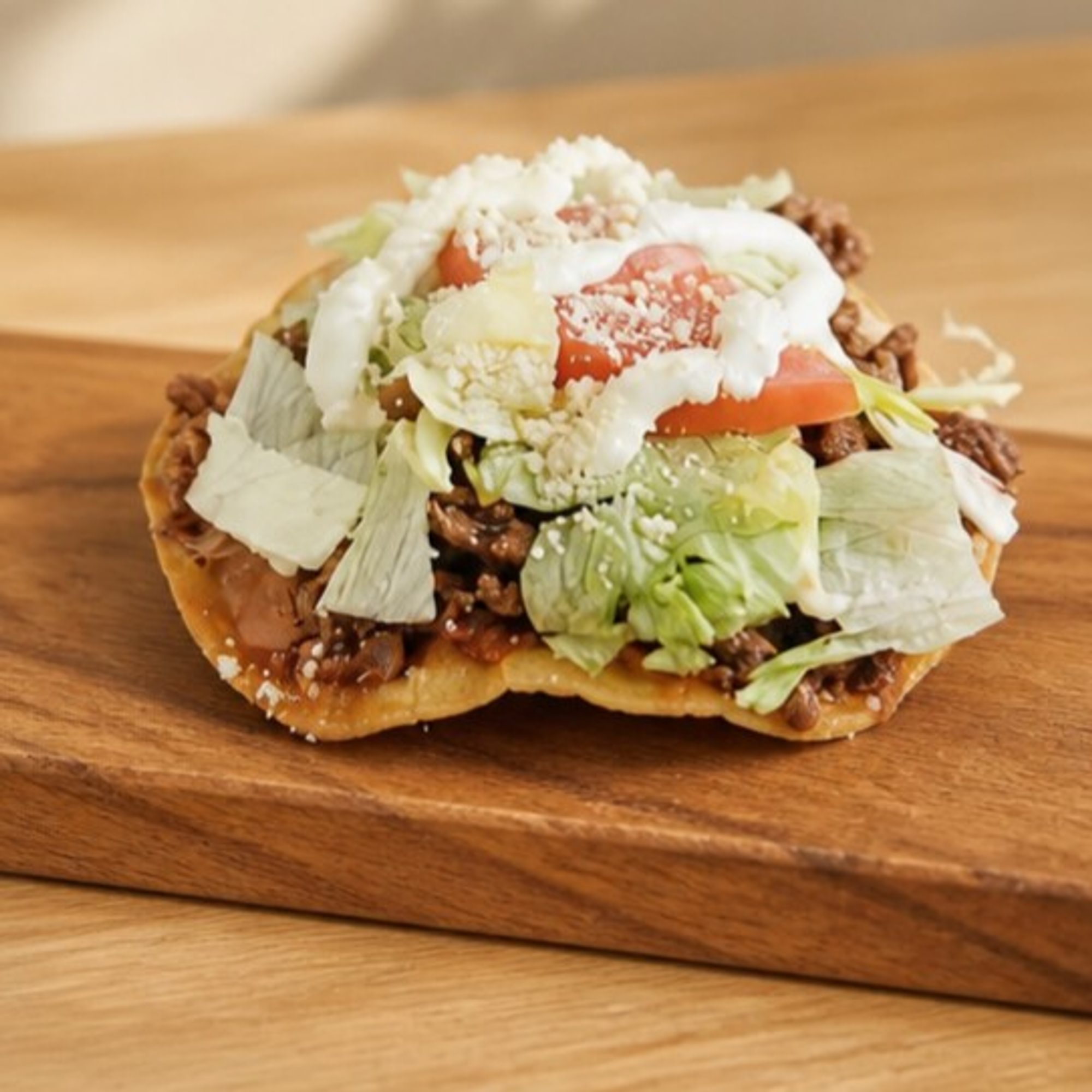 Chicken Fajita Tostada