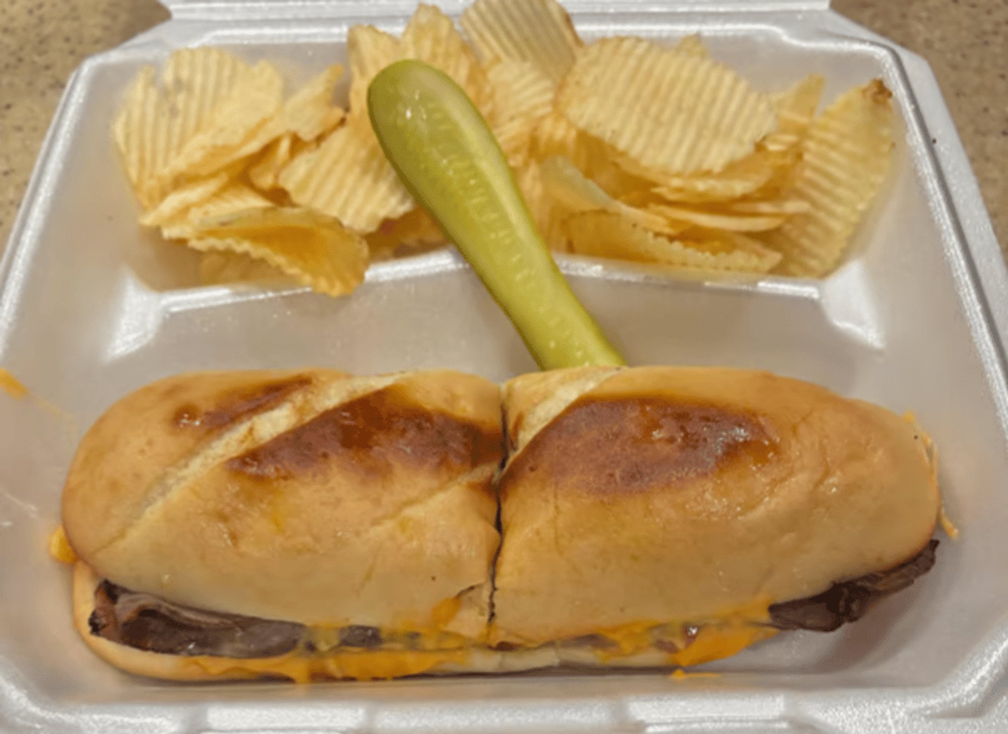 B.B.C. Beef Bacon and Cheddar Sandwich