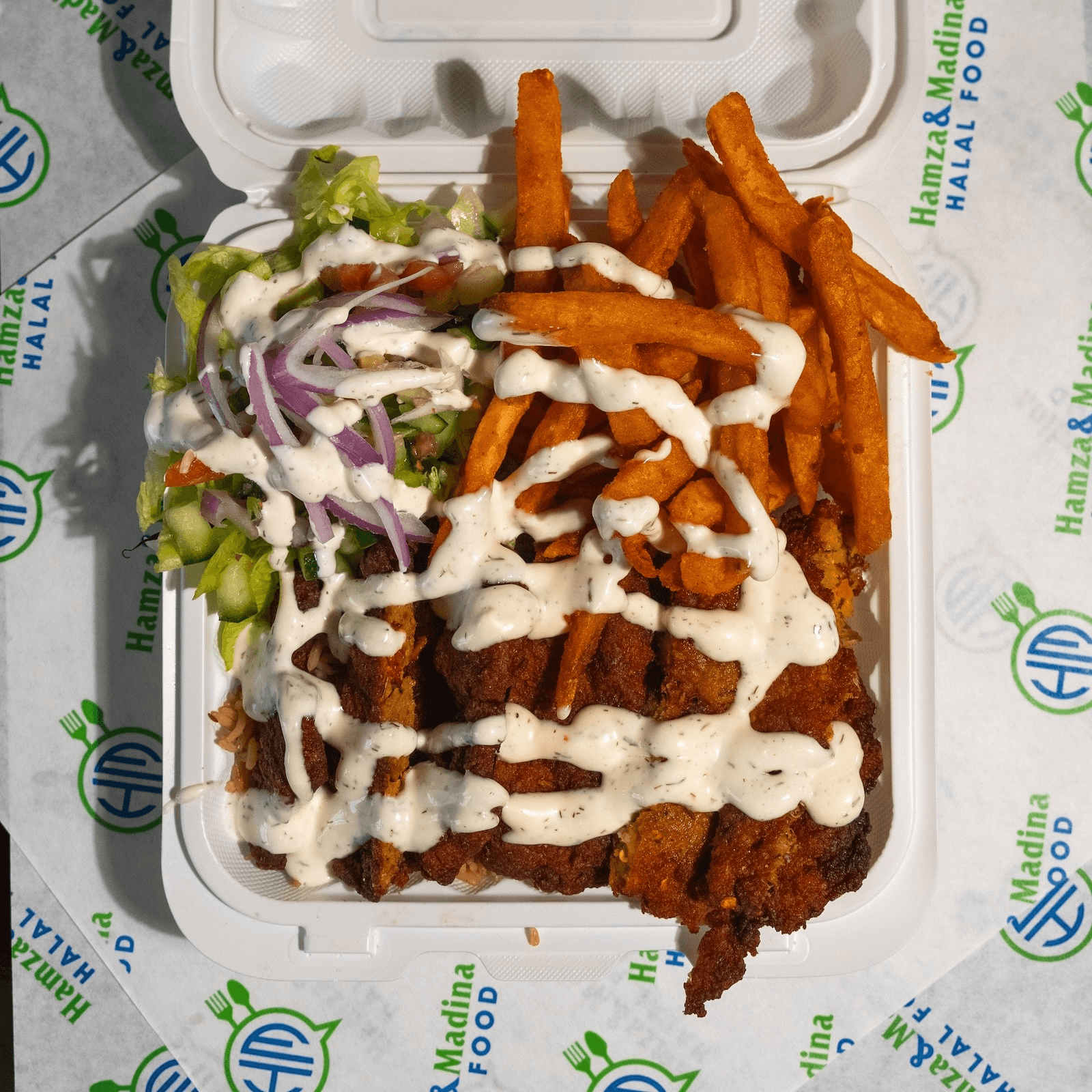 Chapli Over Rice Platter