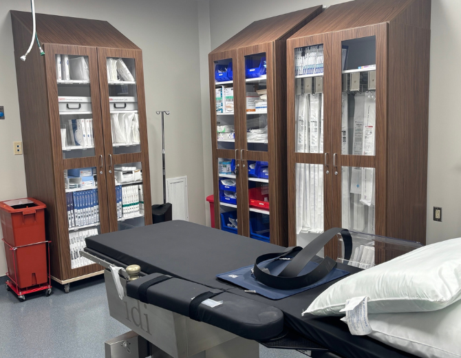 A surgery room at Azura Vascular Care Oklahoma City