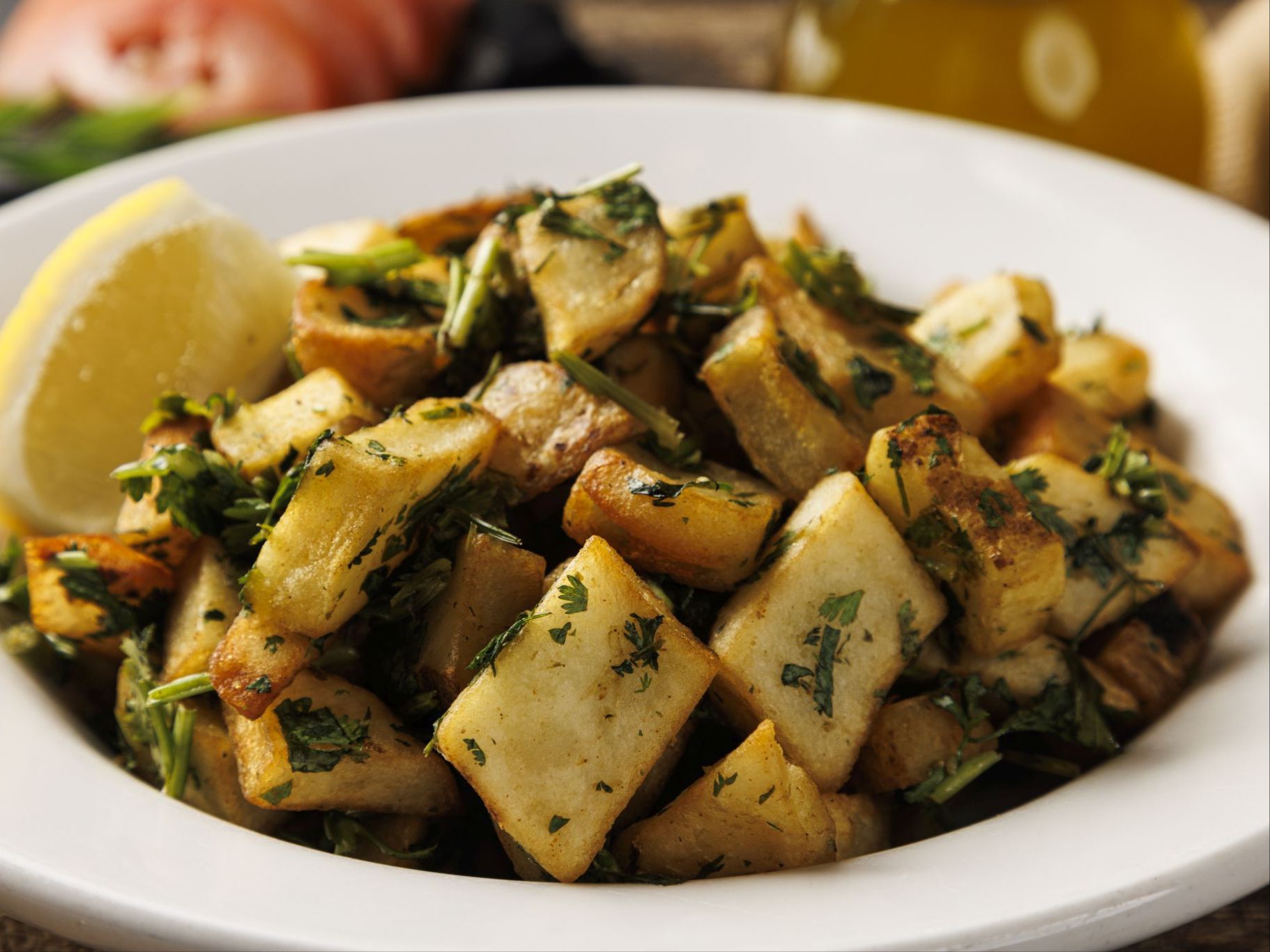 Garlic Coriander Potatoes