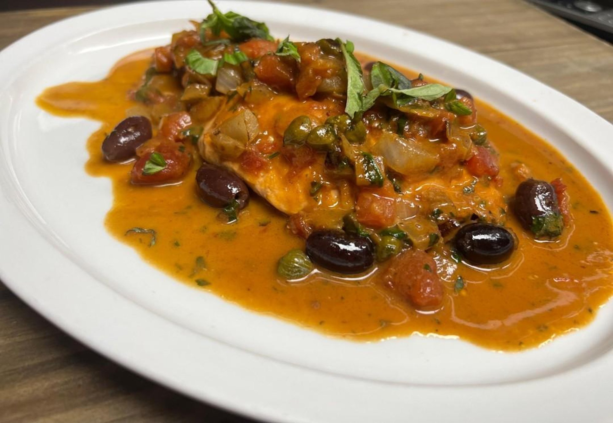 Salmon Puttanesca