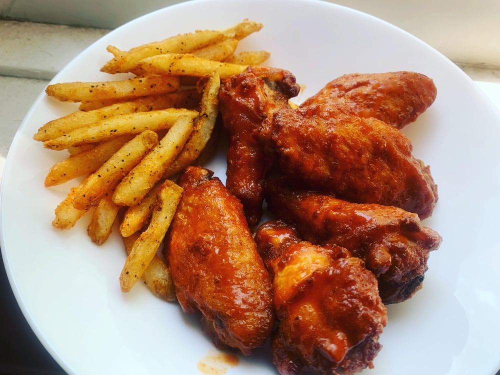 6 Wings and Fries