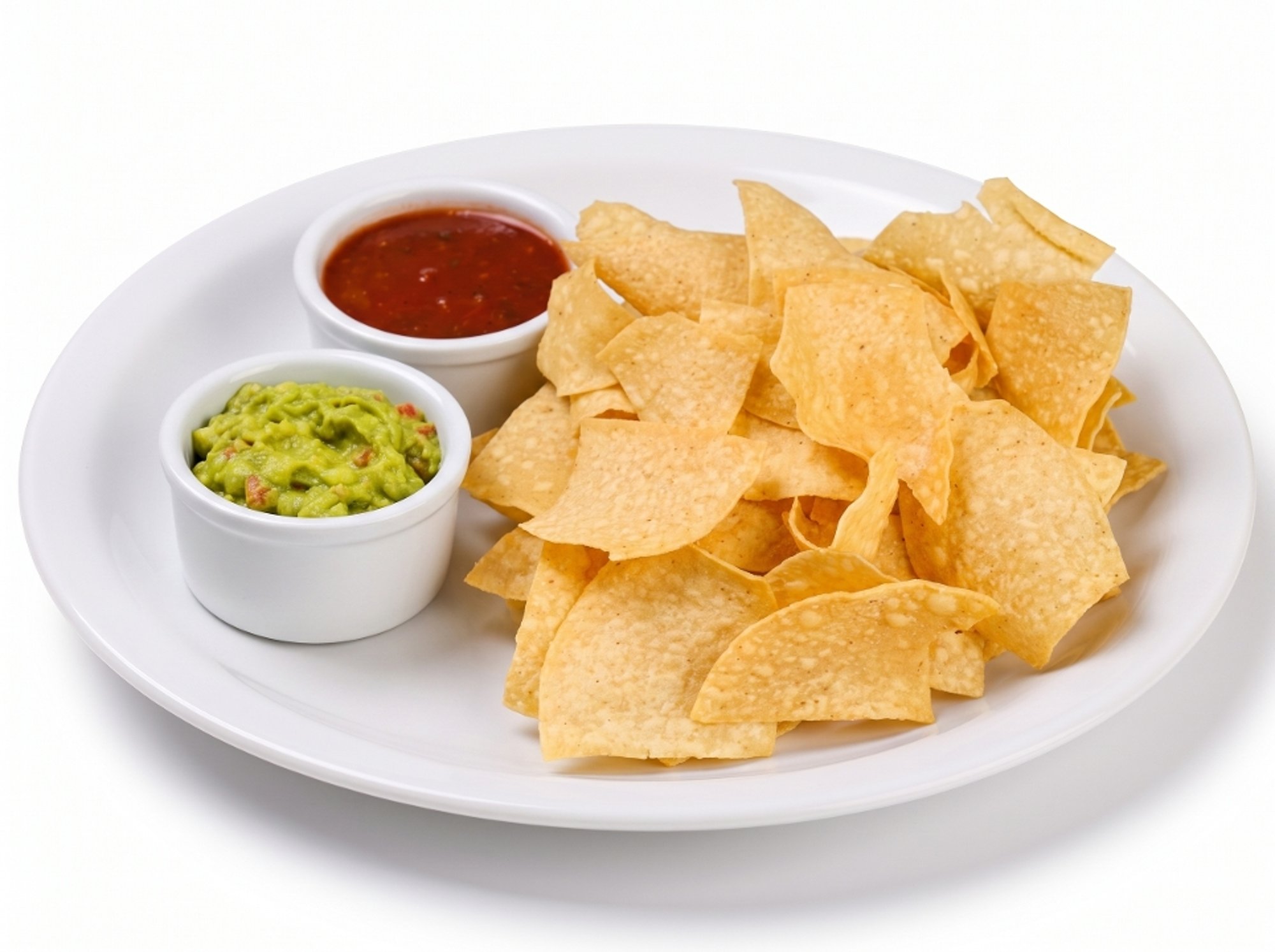 Guacamole con Totopos y Salsa (Guacamole, Chips and Salsa)