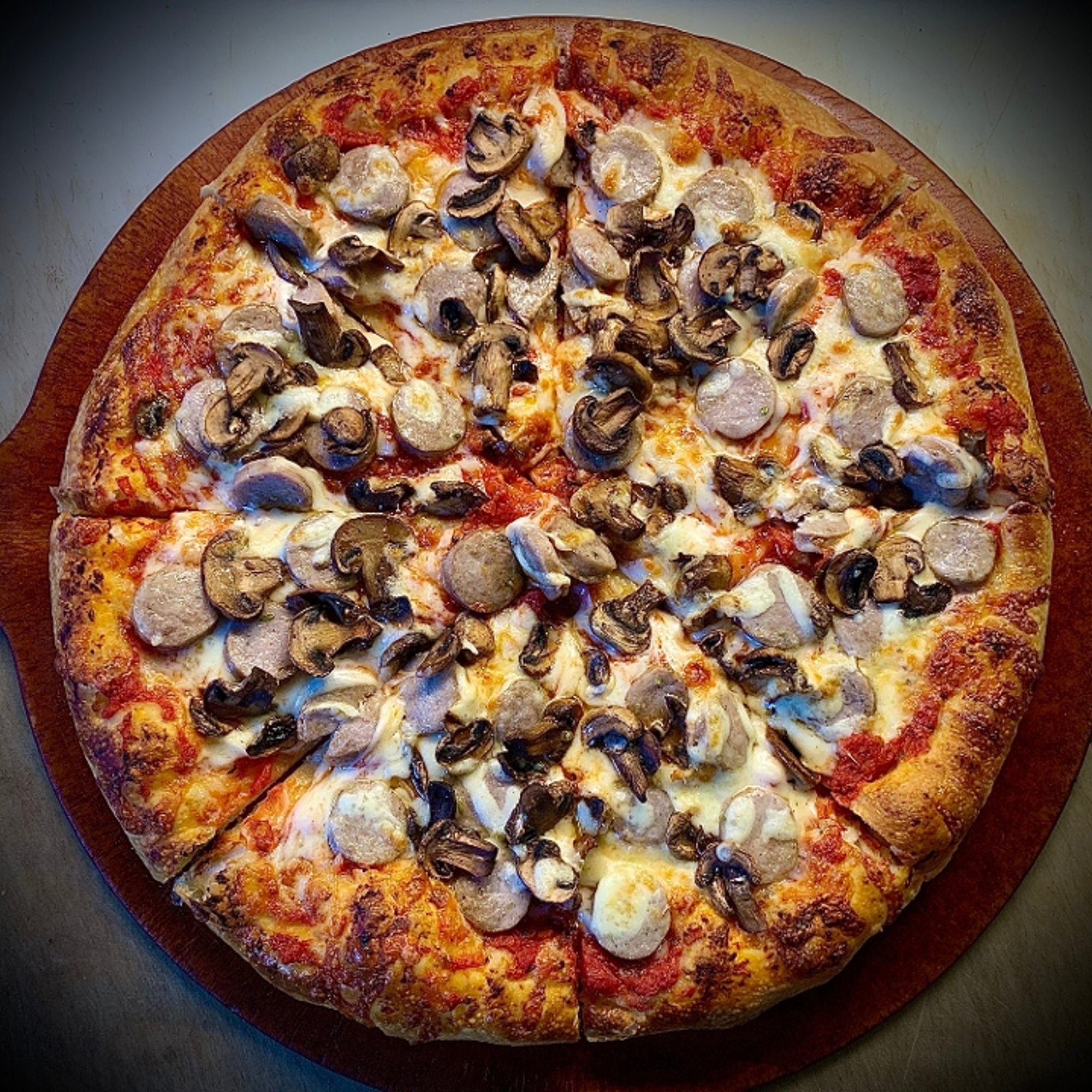 14" Sausage and Mushroom