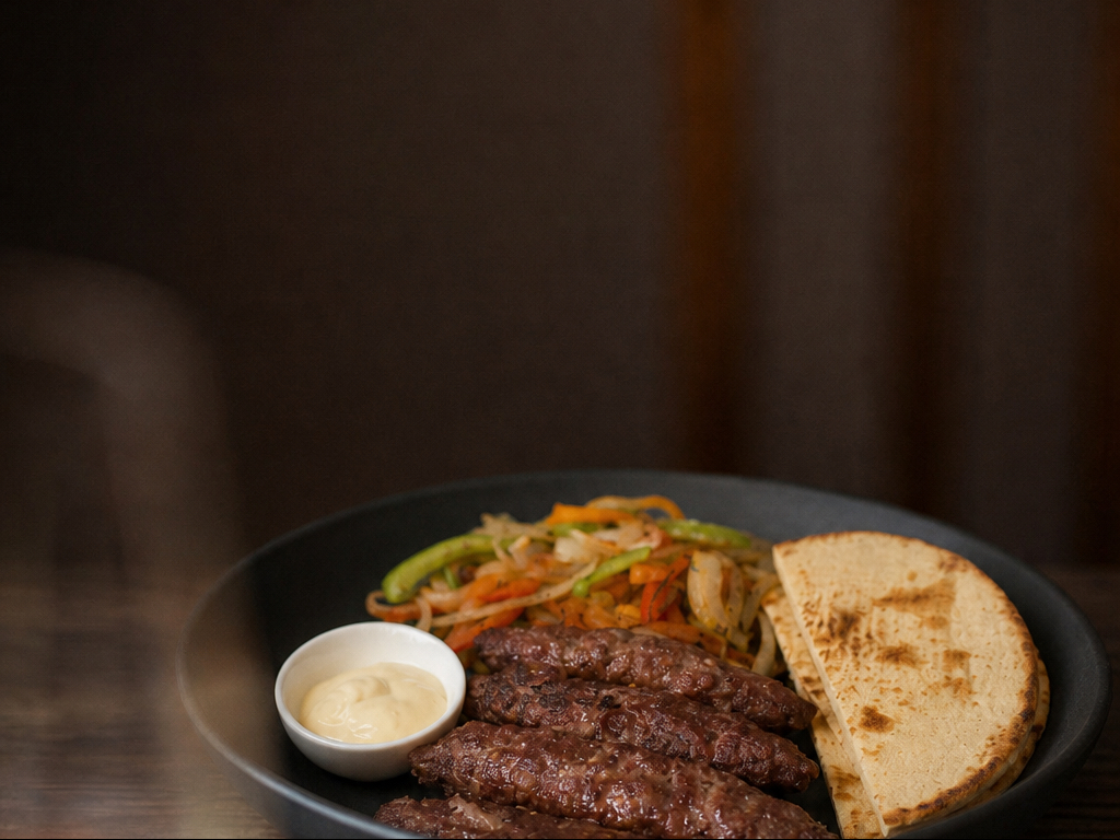 Beef Kabab With Pita Bread