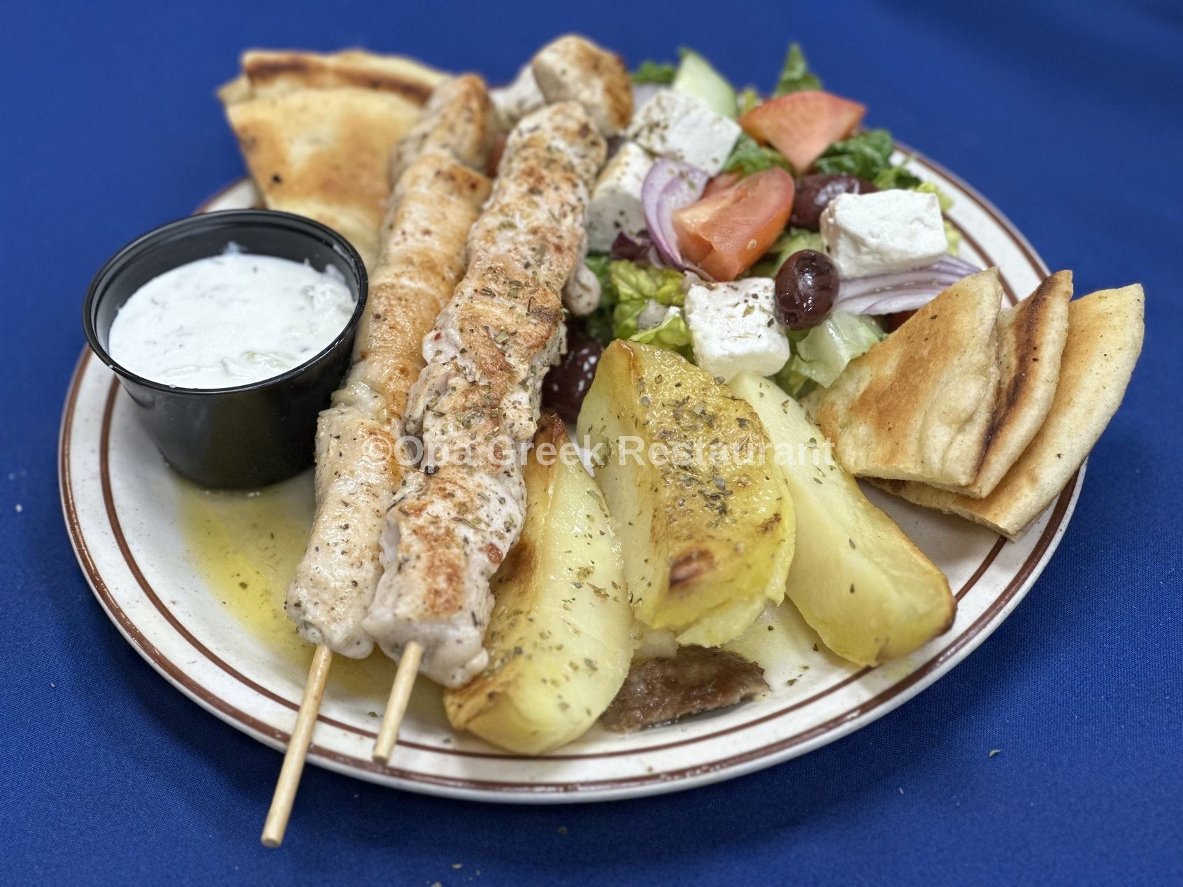 Chicken Souvlaki (2 skewers)