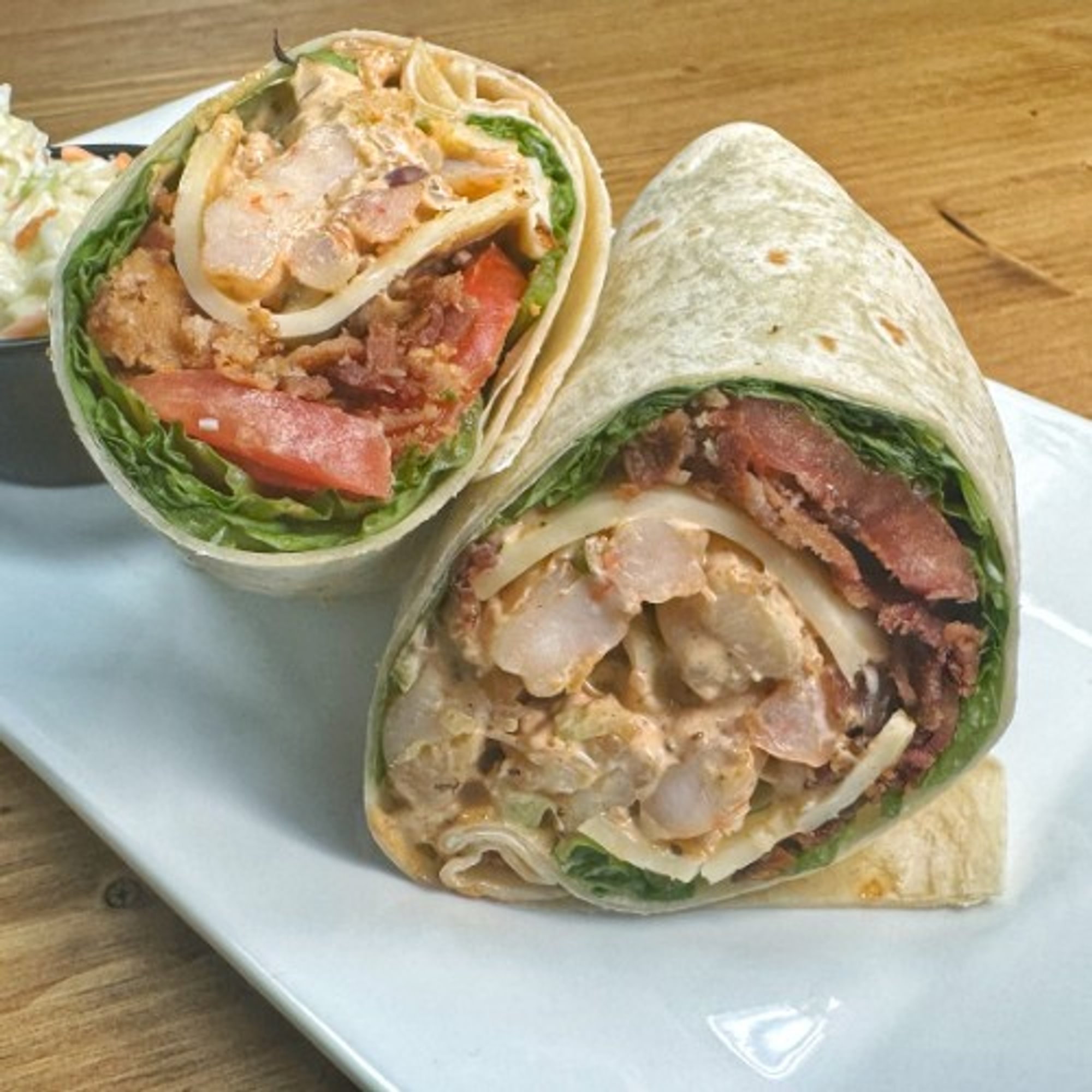 Shrimp Salad Club Wrap