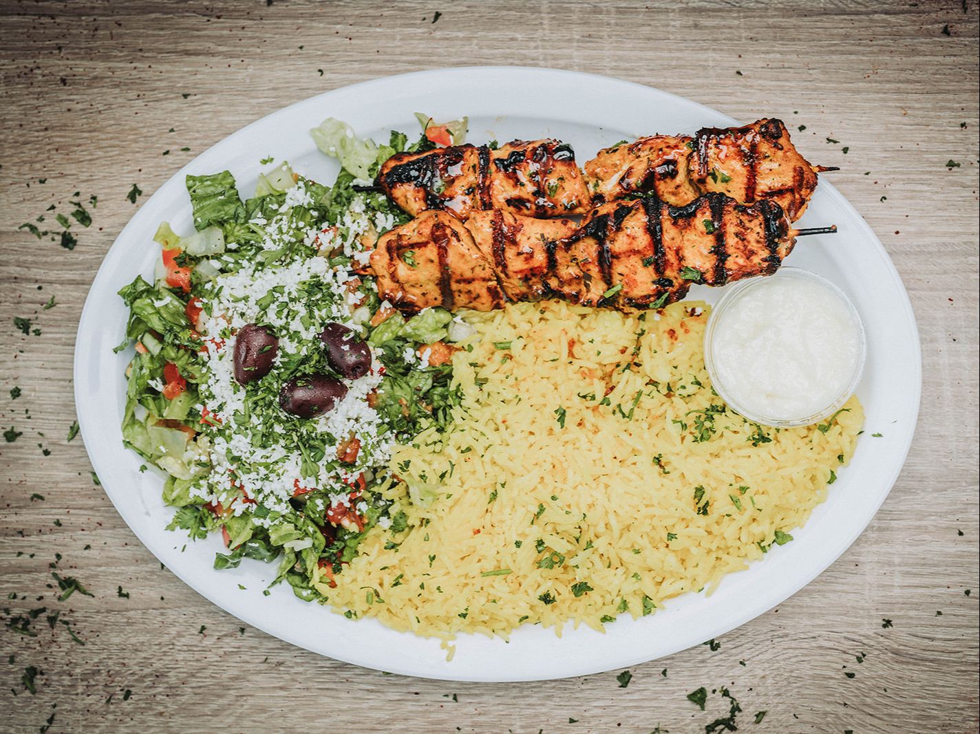 Chicken Kabob Platter
