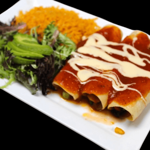 Vegetarian Enchilada Platter