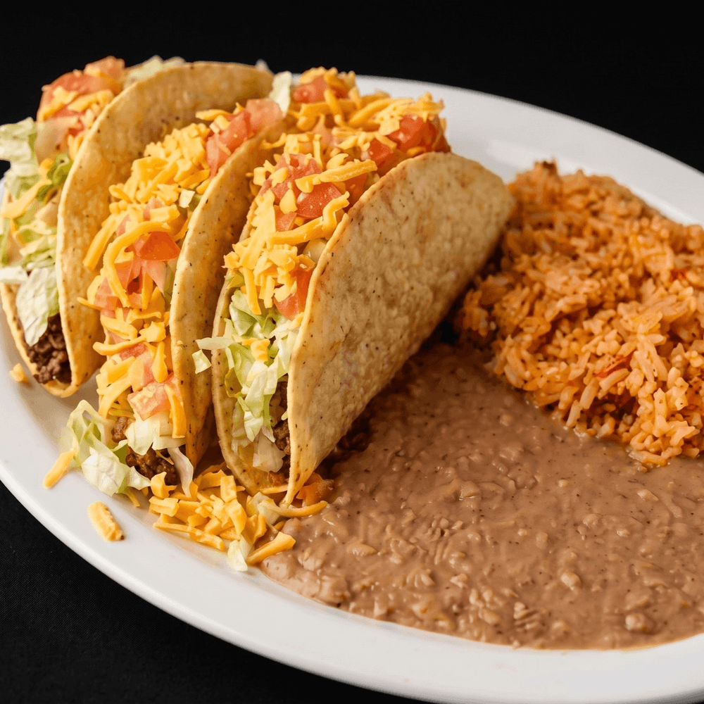 Crispy or Soft Taco Plate (3)