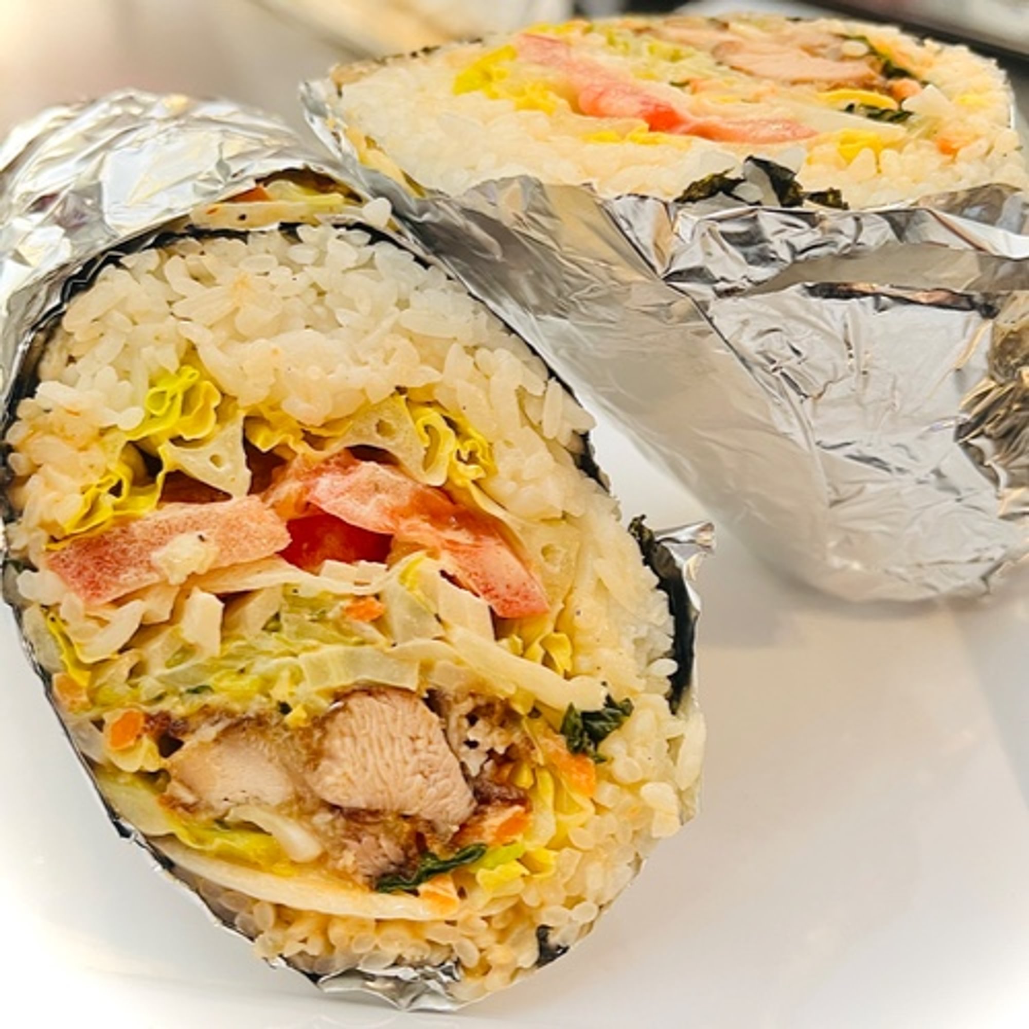 Nori Wrapped Fried Chicken Burrito (GF)