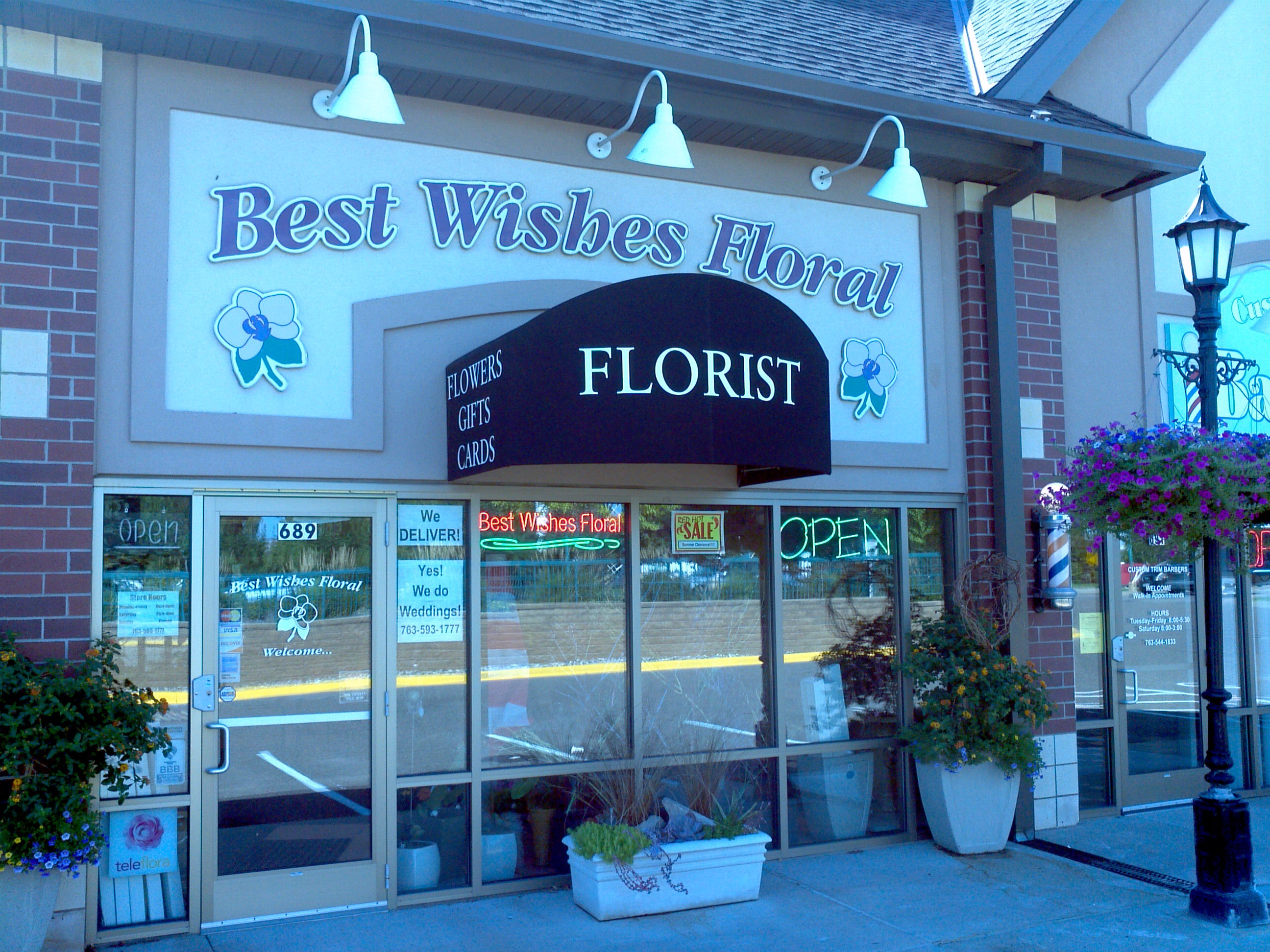 Best Wishes Floral Photo