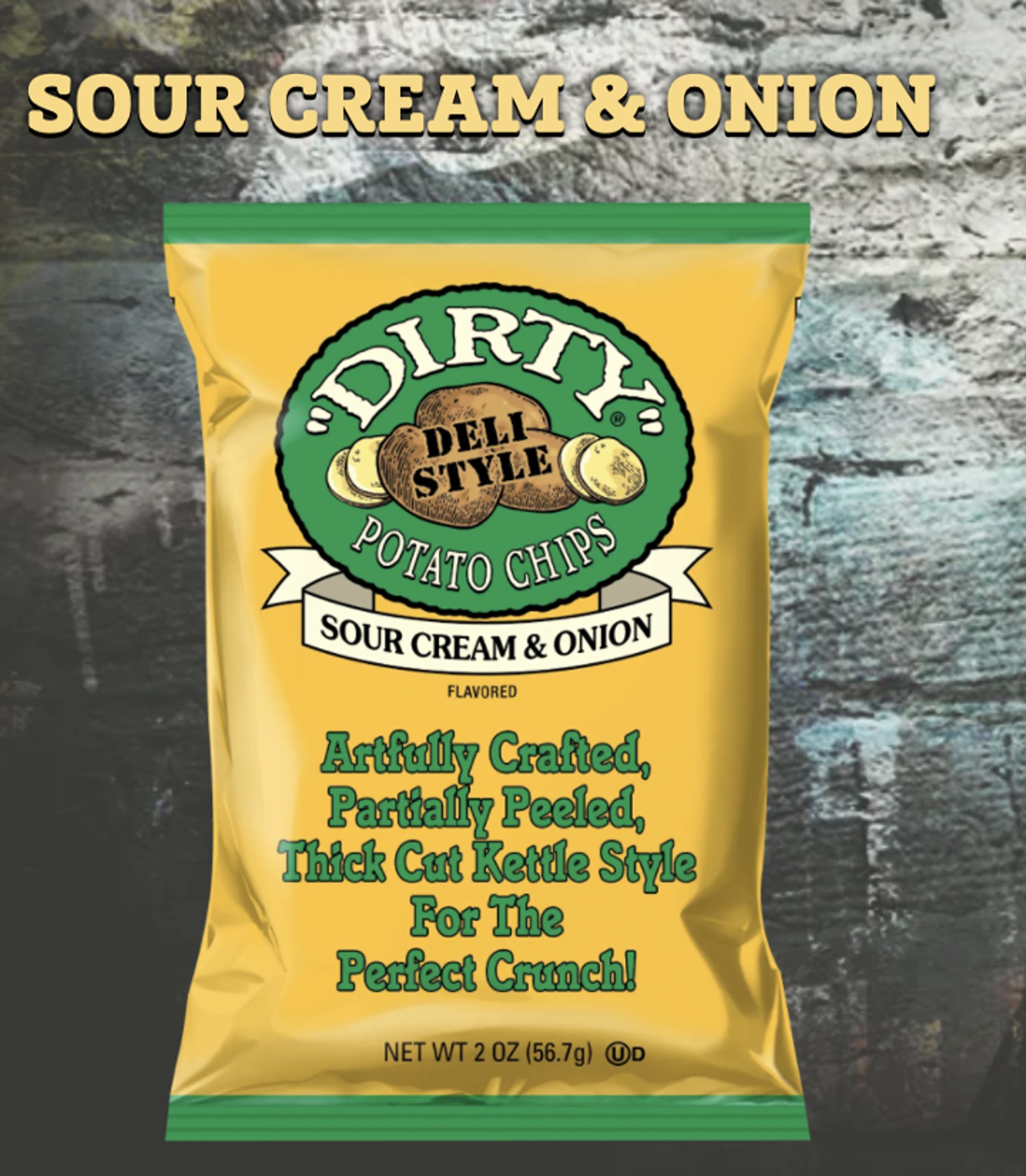 chips [sour cream & onion] dirty kettle brand