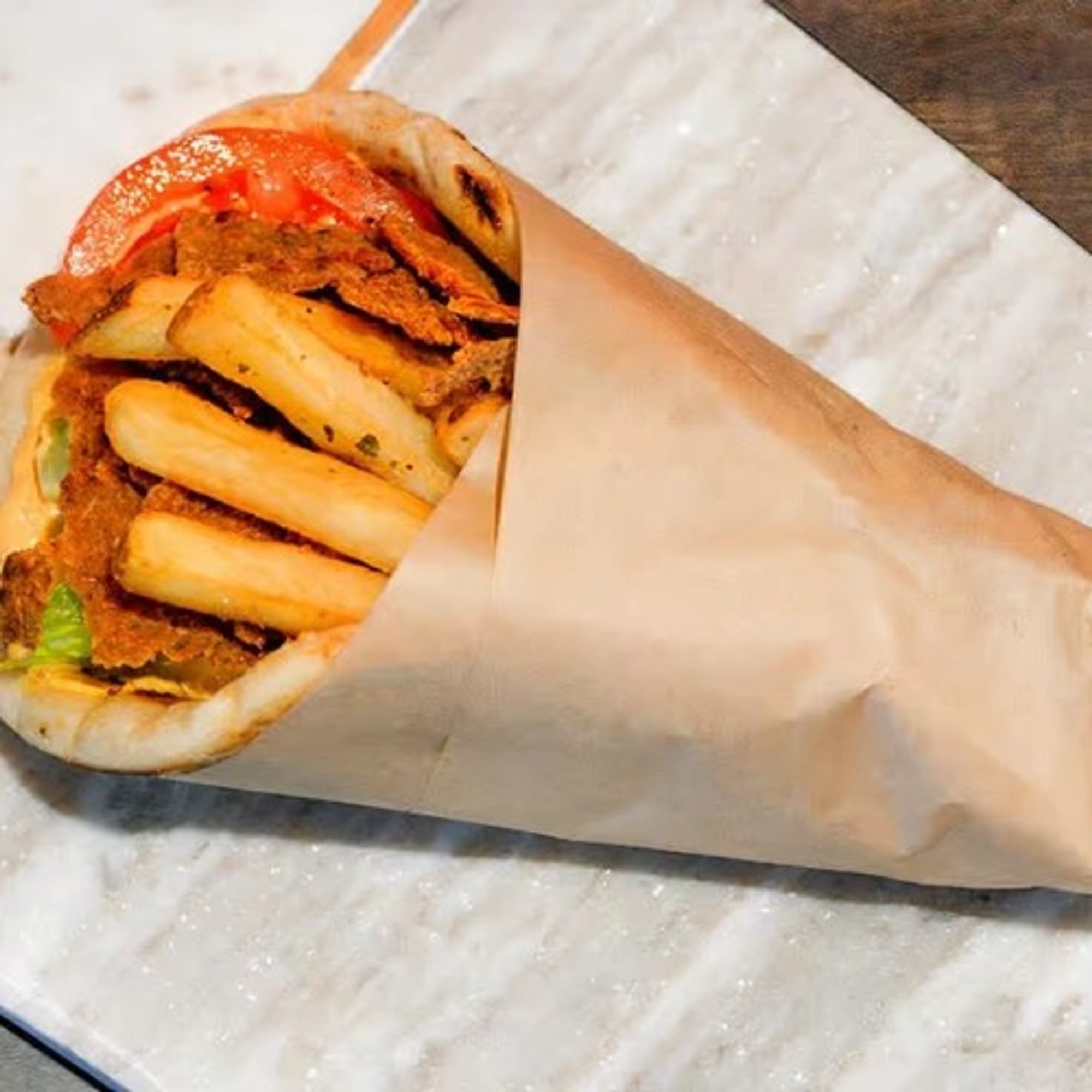 Vegan Gyro Pita Wrap