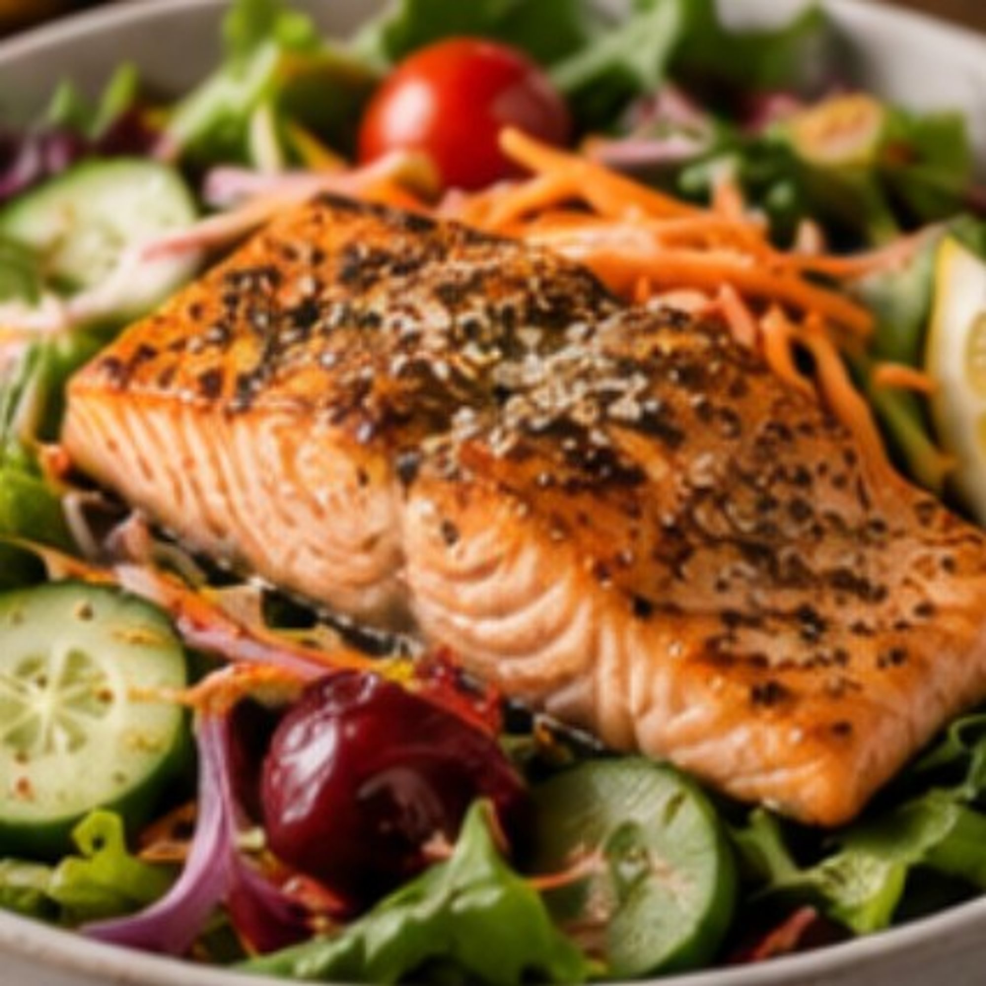 Salmon Garden Salad