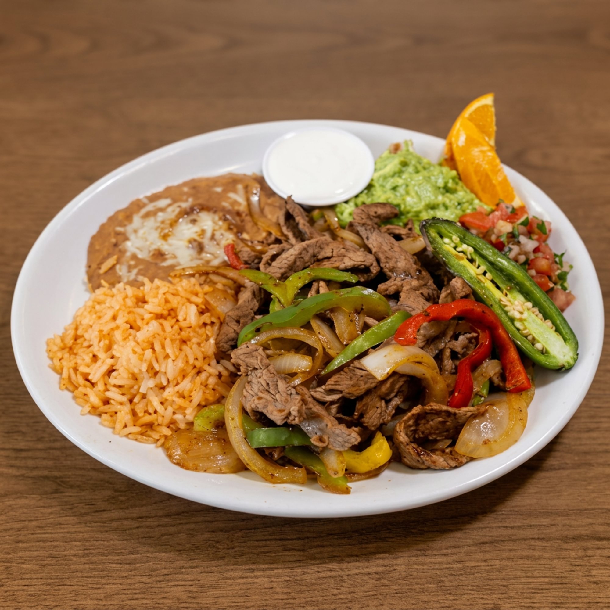Fajitas (Chicken or Beef) Plate