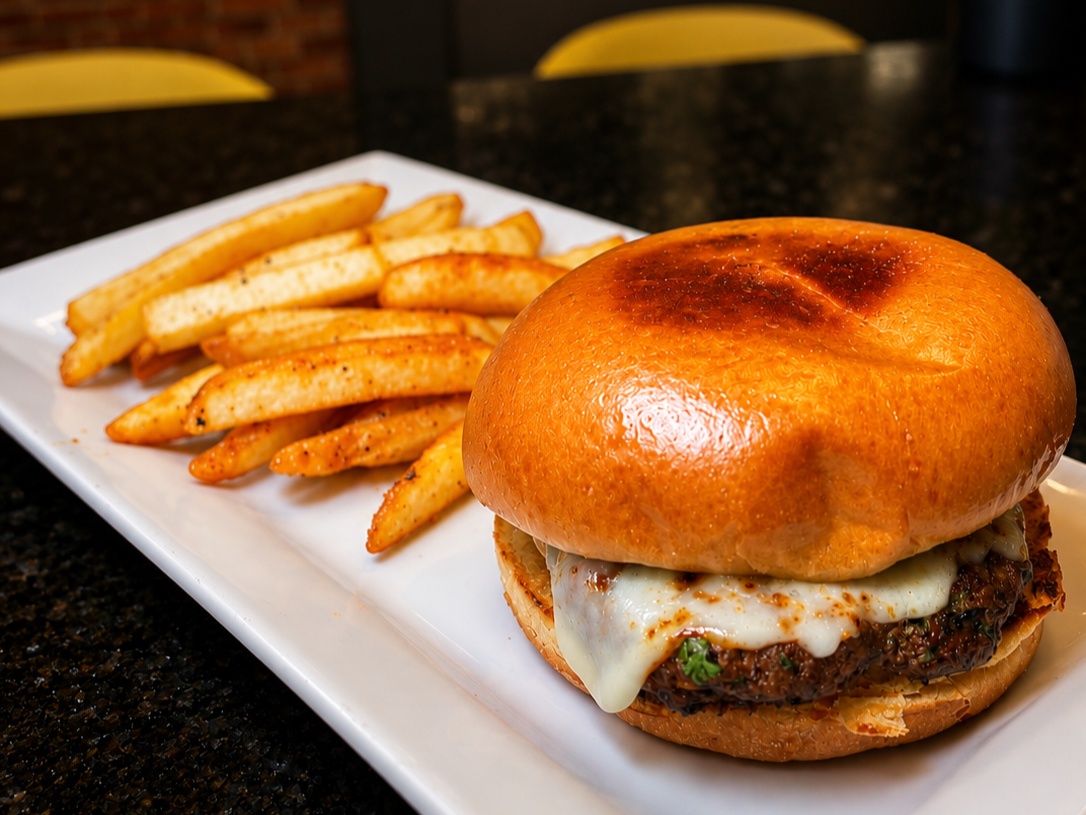 Mini Burger and Fries