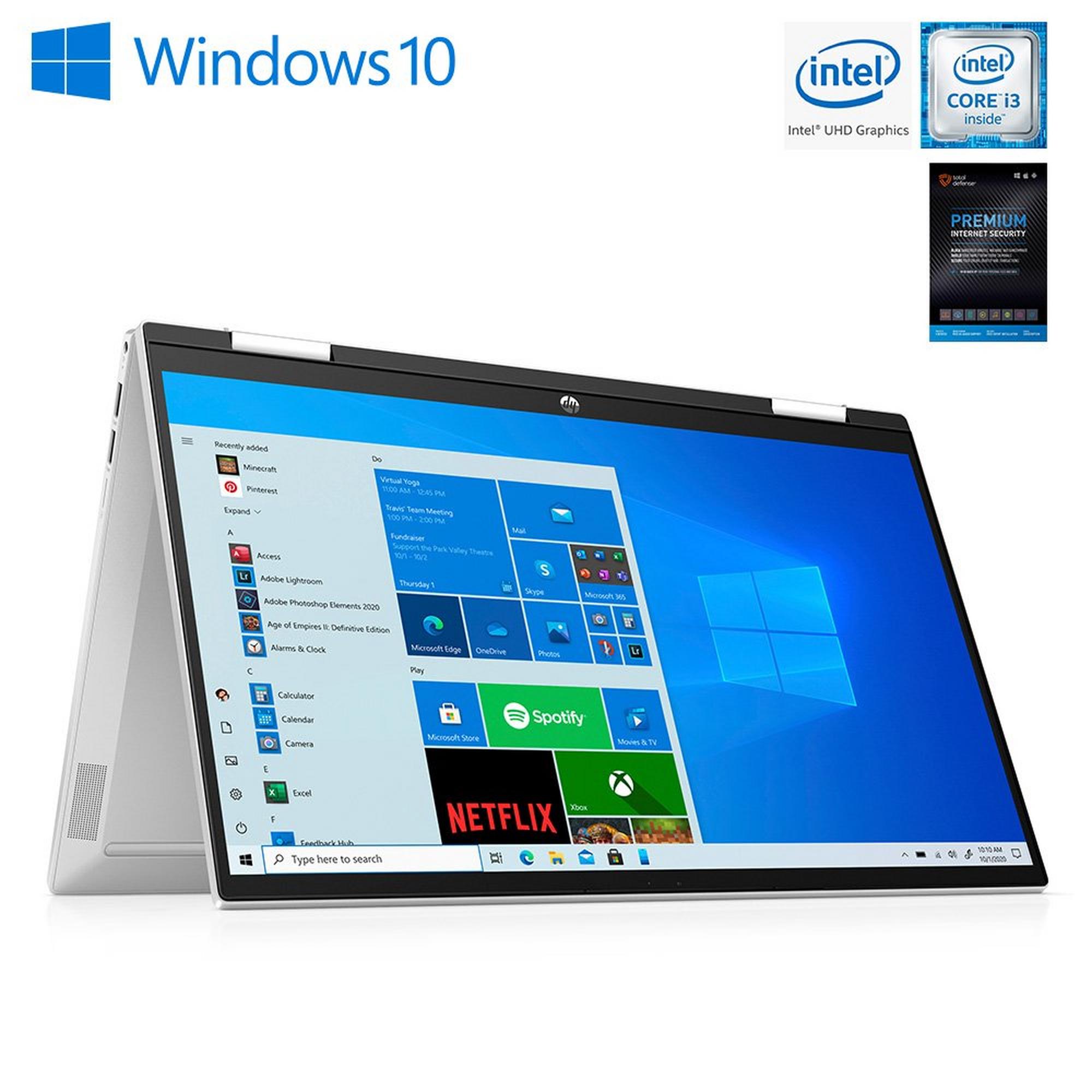 15" X360 Laptop I3 w/ Total Defense Internet Security v11