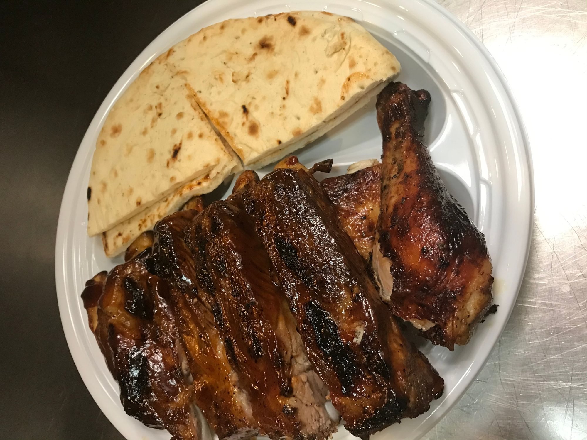 1/2 Chicken and 1/2 Baby Ribs
