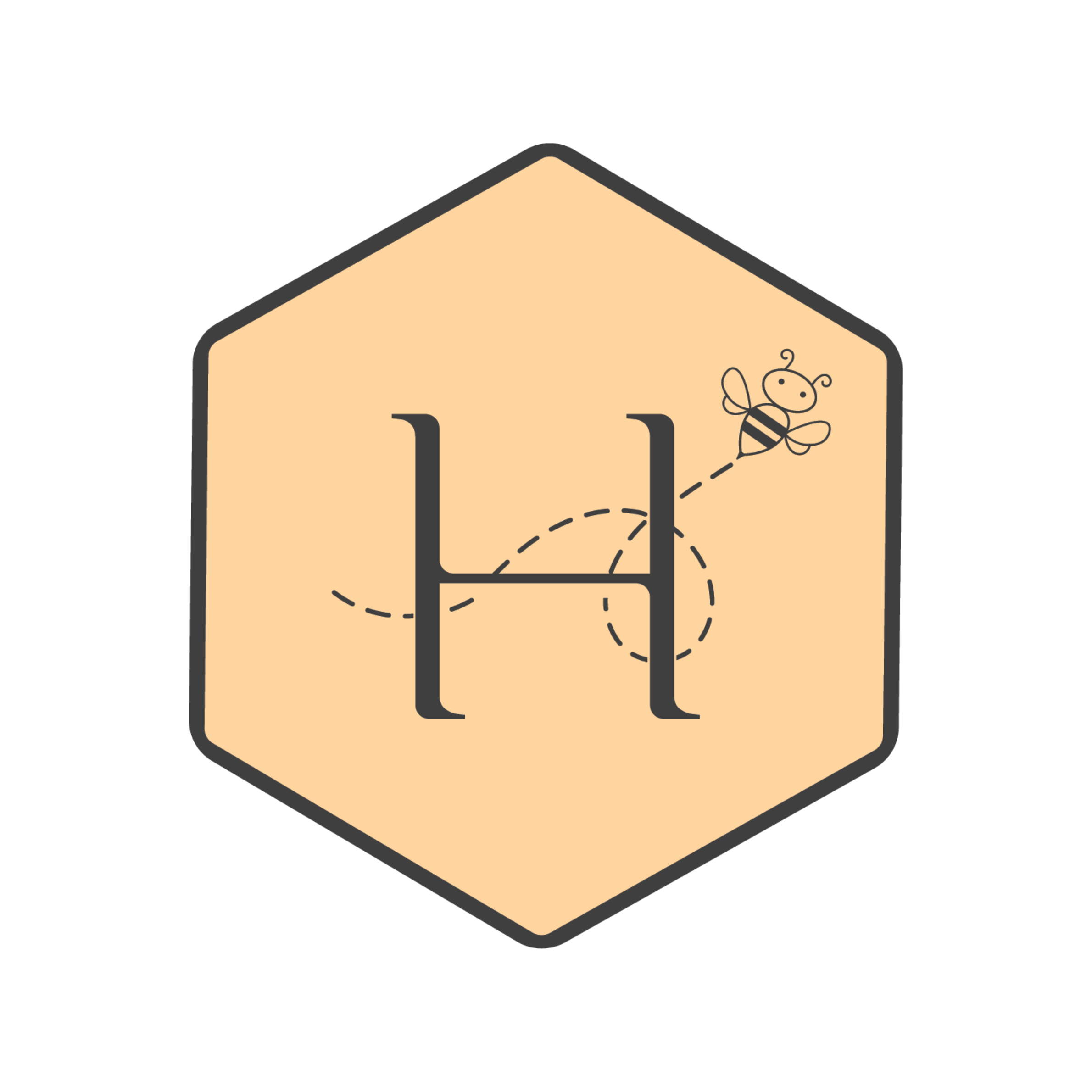 Honey &amp; Herb - Belgian Waffle House Logo