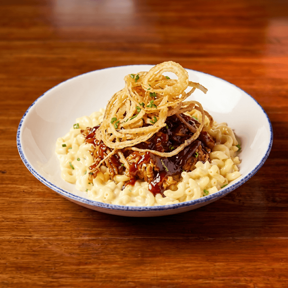 Pulled Pork Mac-and-Cheese