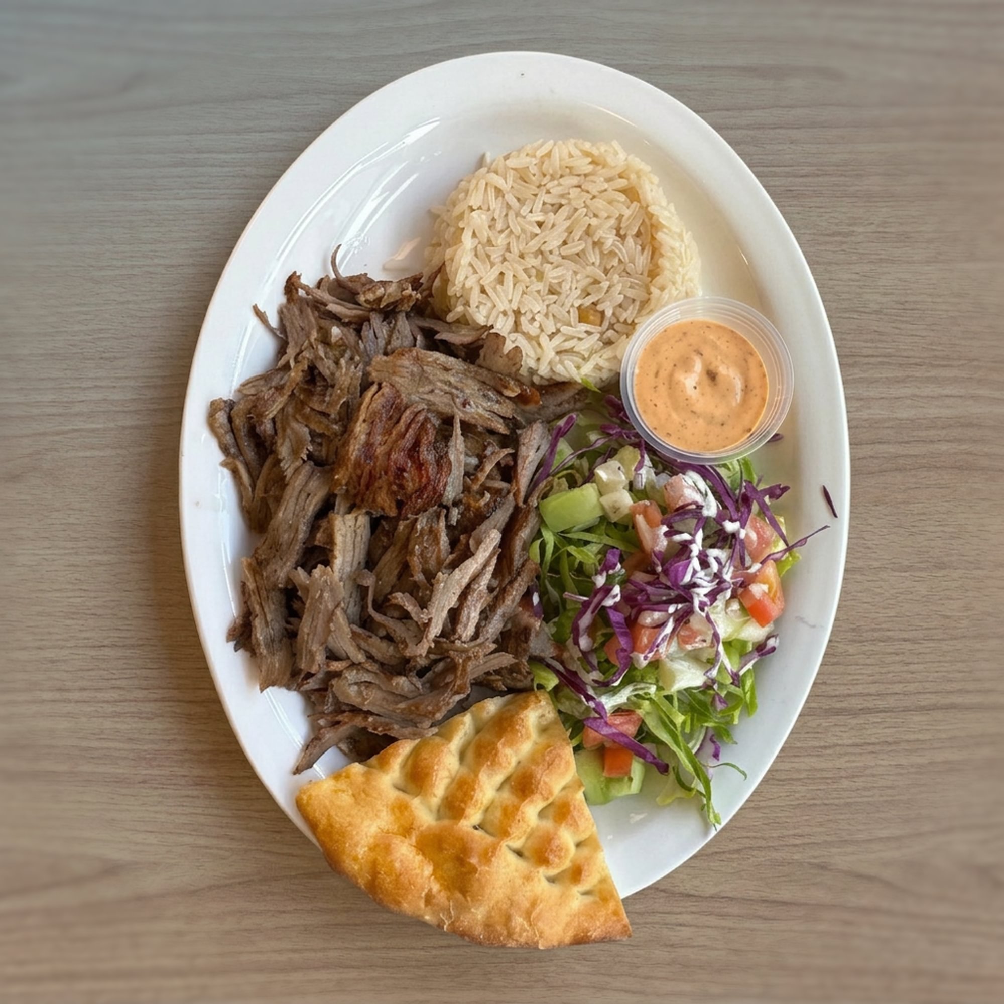 Lamb & Beef Doner Plate
