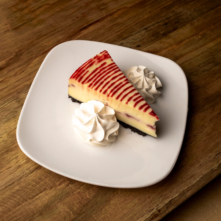 White Chocolate Raspberry Cheesecake