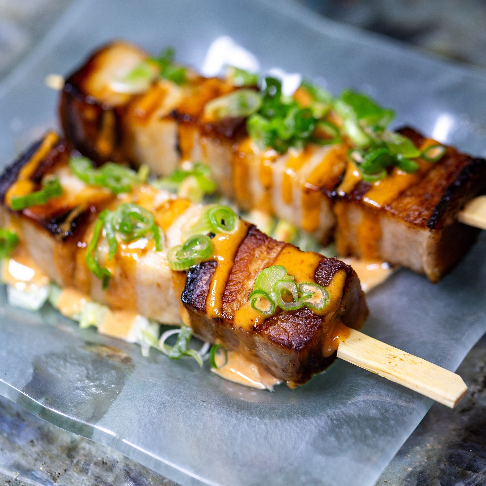 Pork Belly Skewers