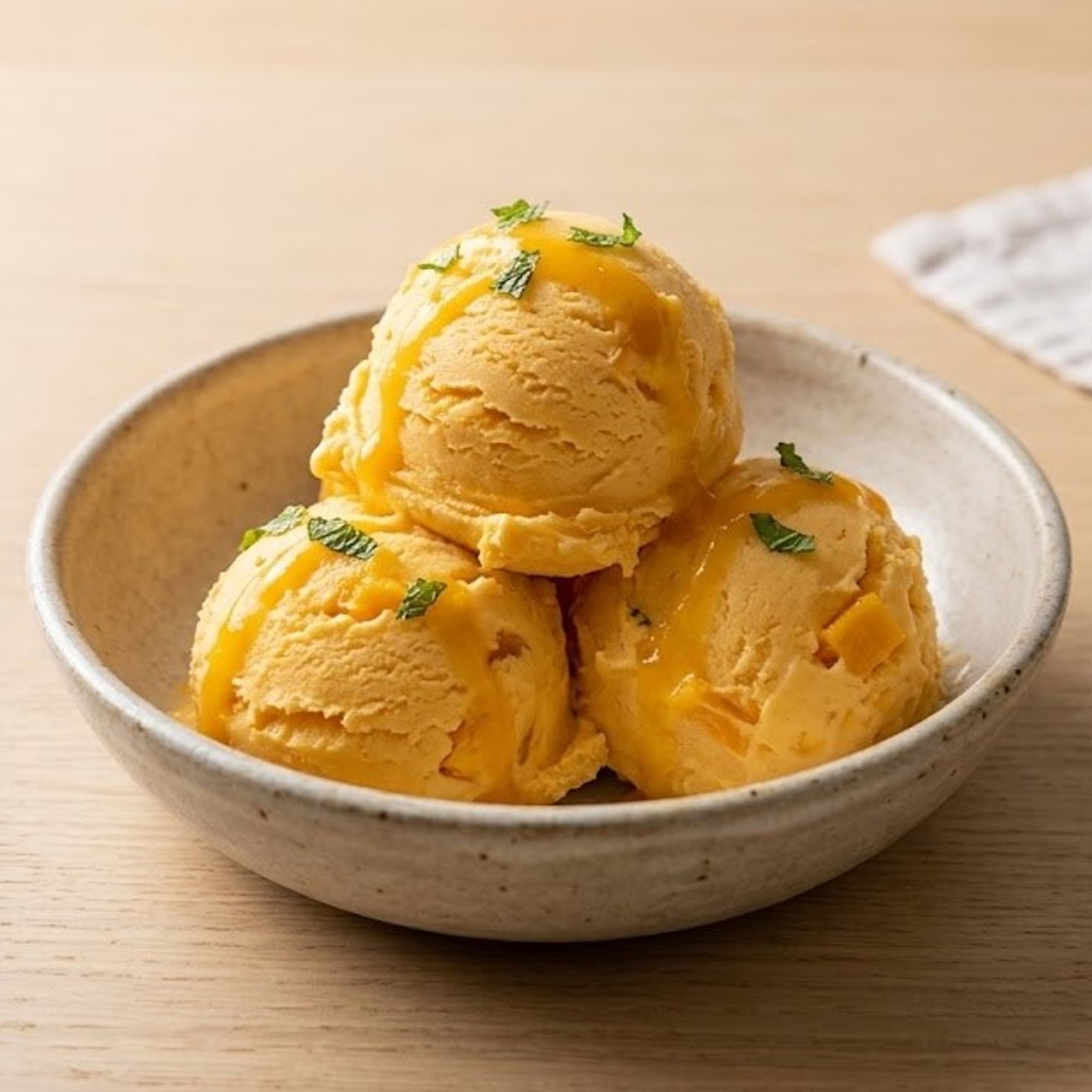 Mango Ice Cream (3 Scoops)