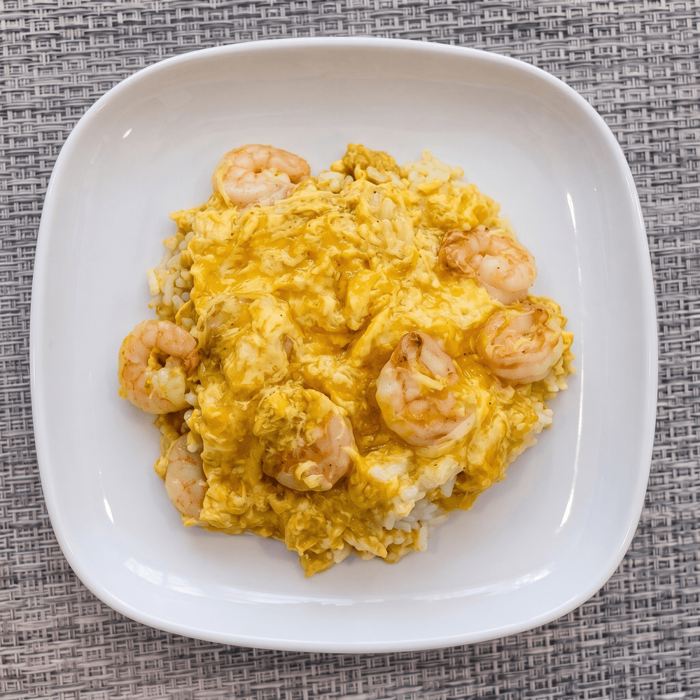 Shrimp with Egg on Rice / 滑蛋蝦球飯