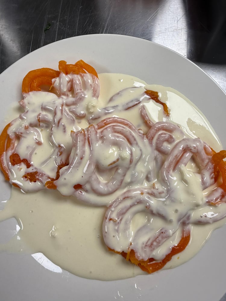 Jalebi with Rabri