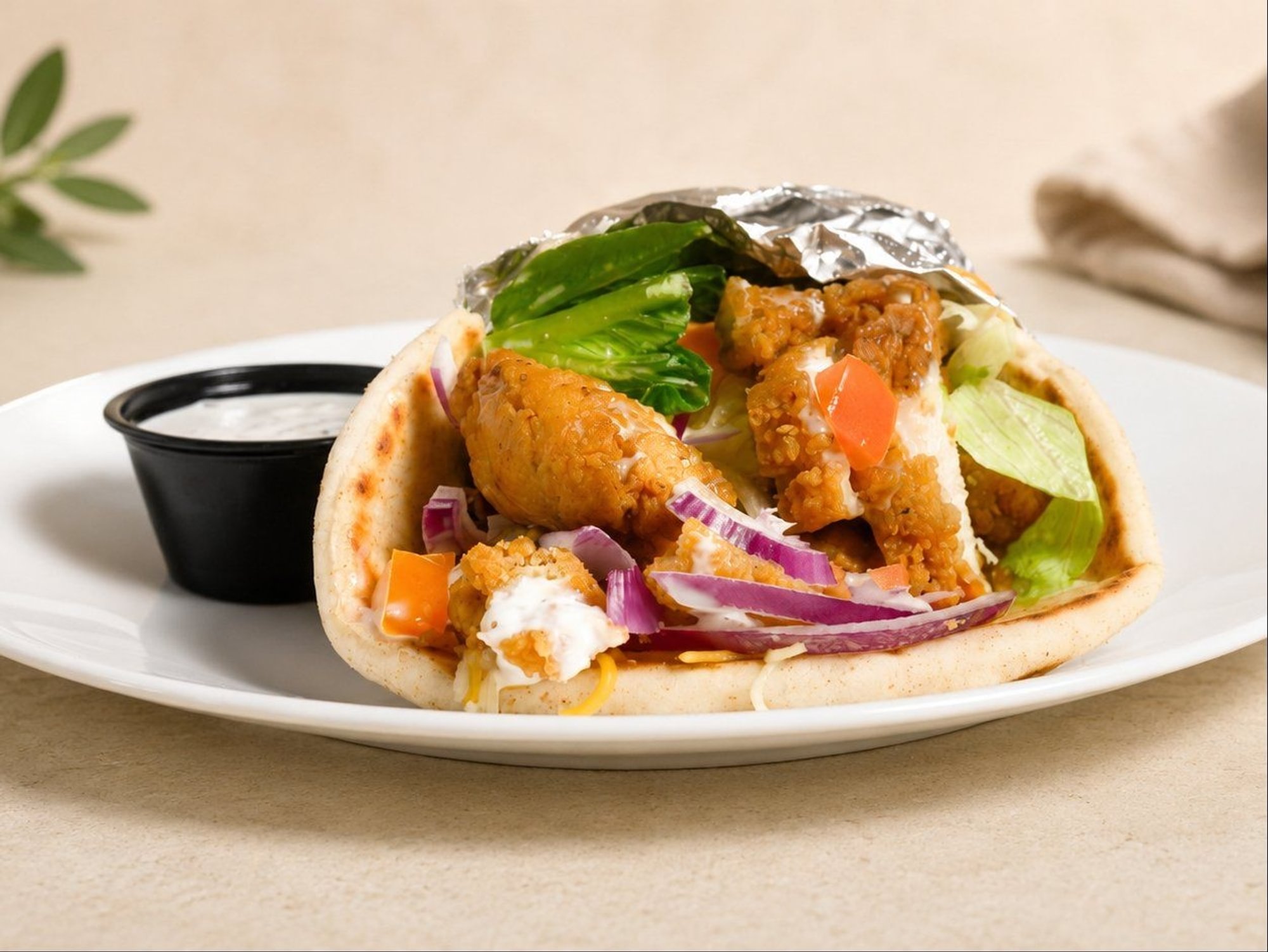 Crispy Chicken Pita