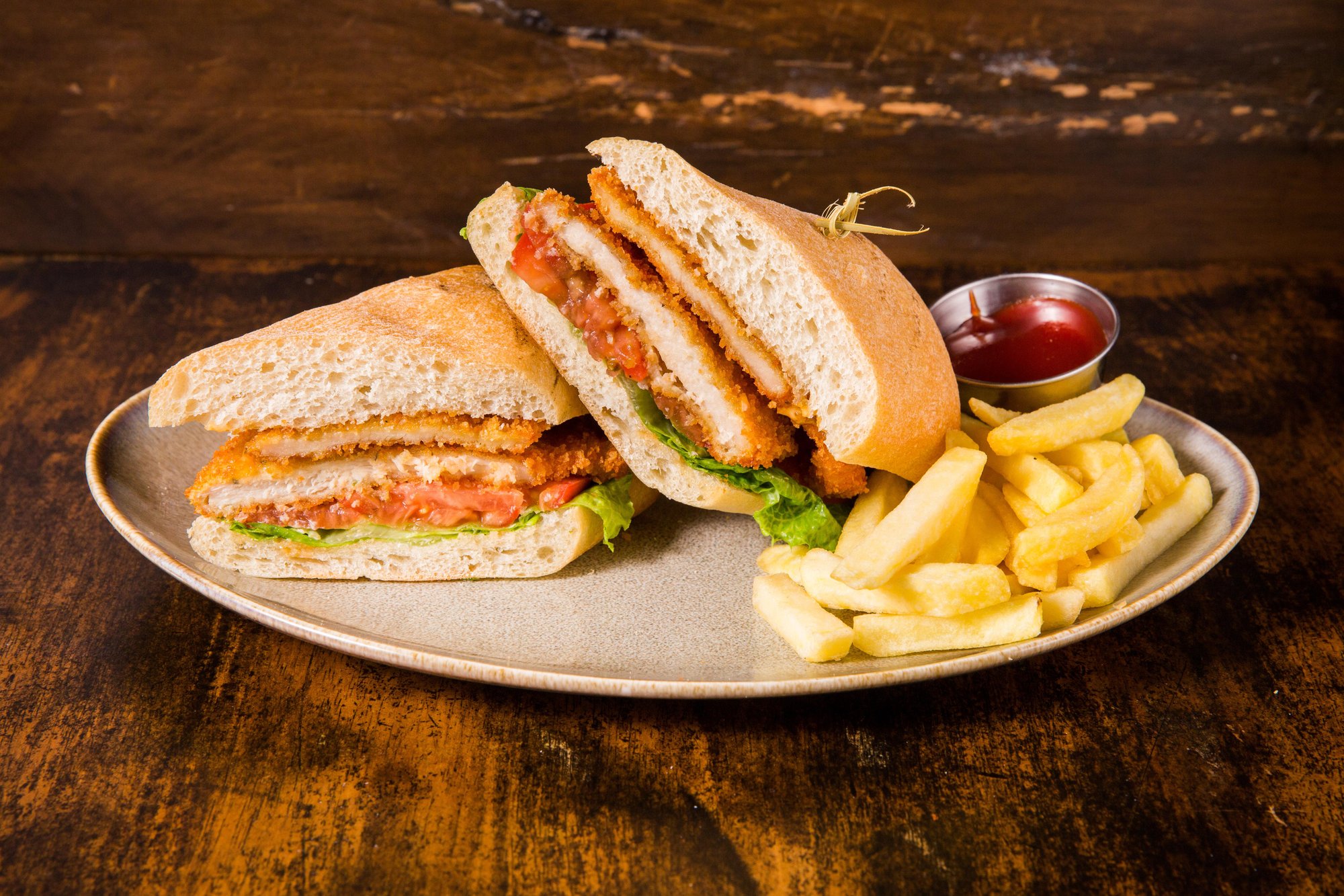 Torta de Pollo Sandwich
