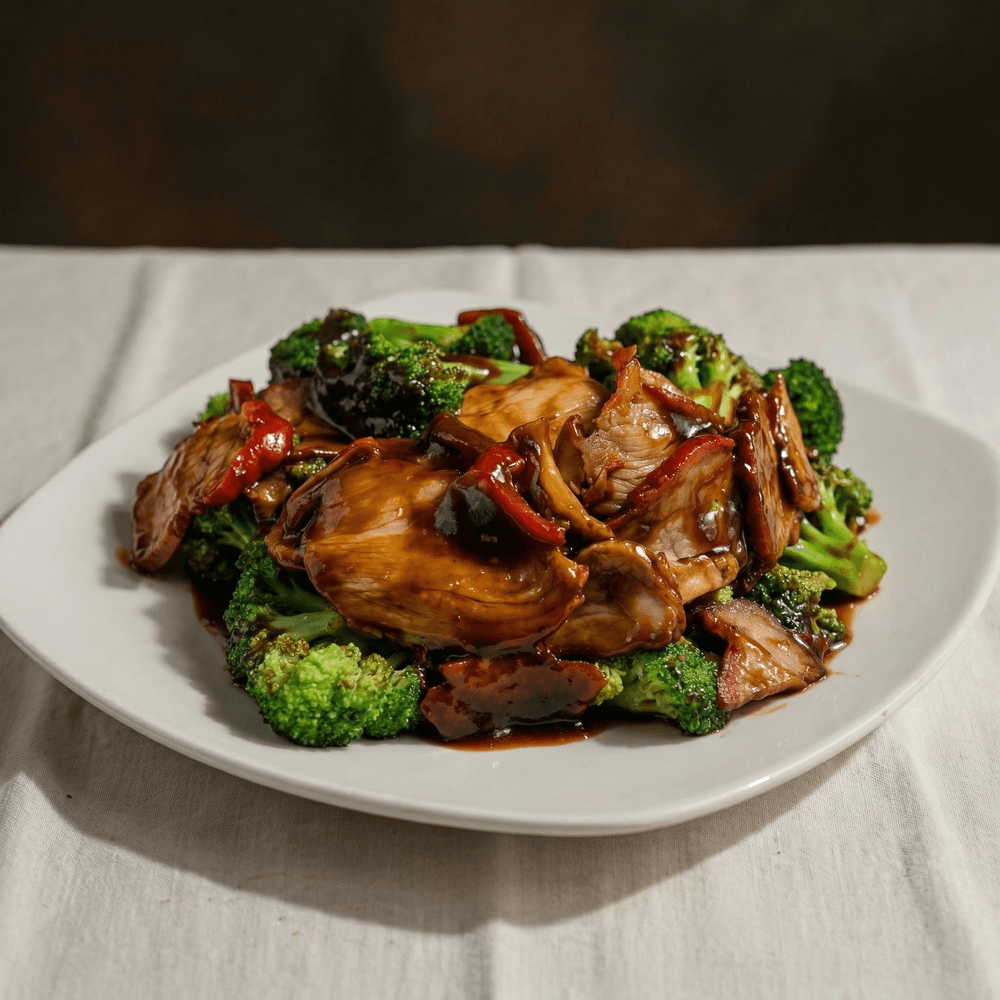 Roast Pork with Broccoli