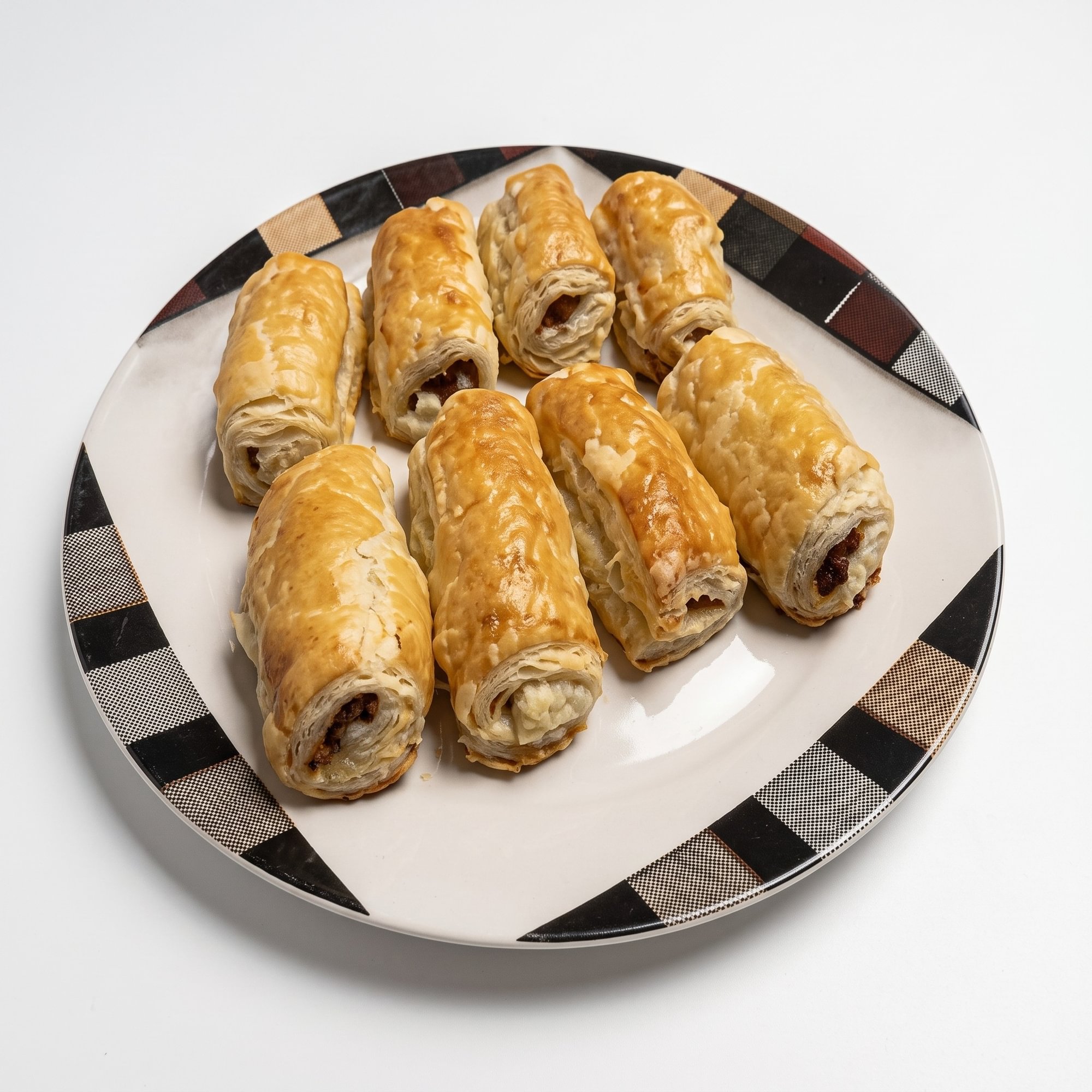 Beef Patty Roll with Cheese and Pepperoni