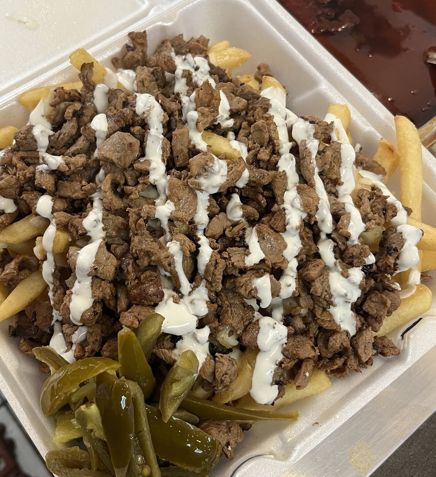 Mexican Fries With Meat
