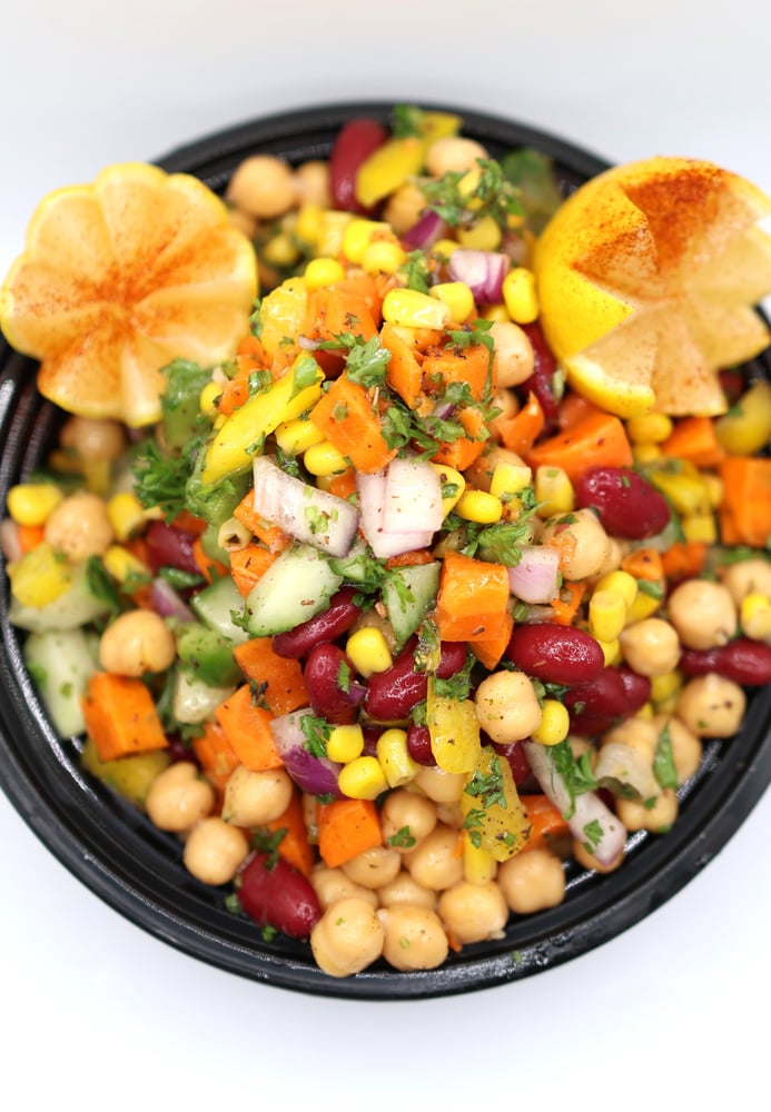 MEDITERRANEAN MIXED BEAN POWER SALAD