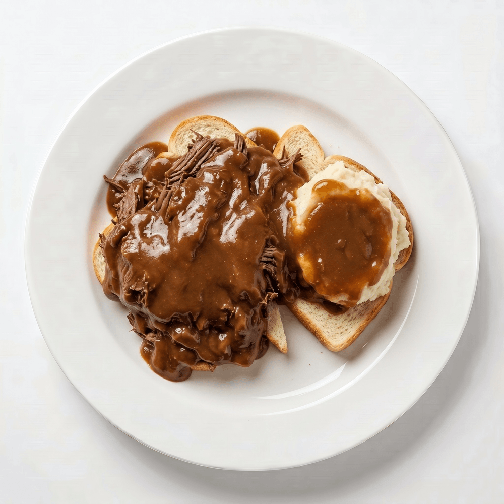Open Faced Roast Beef Sandwich
