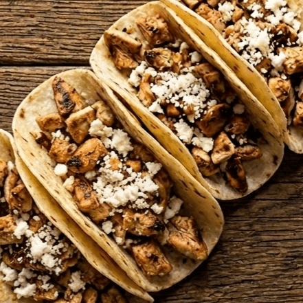 Two Plain Chicken Tacos