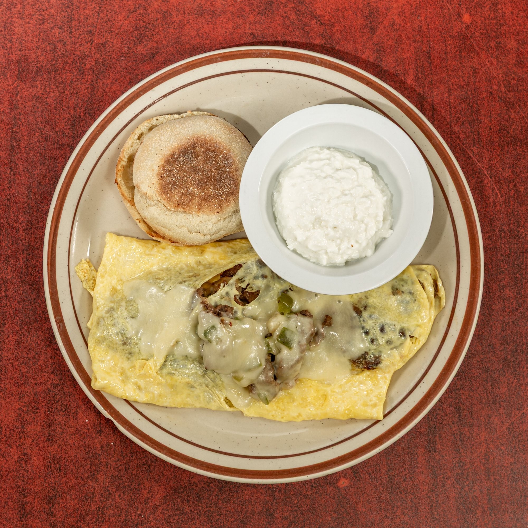 Philly Cheesesteak Omelet or Scramble