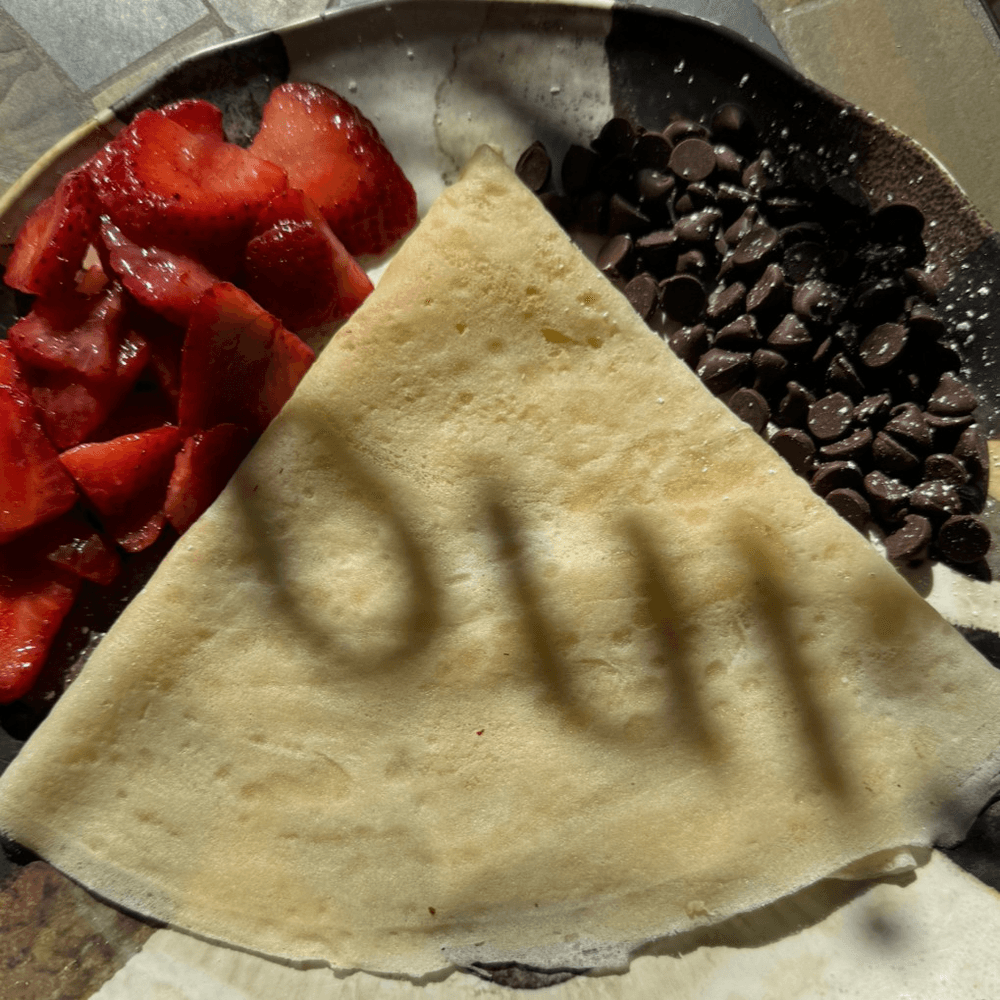 Chocolate and Strawberries Crepe