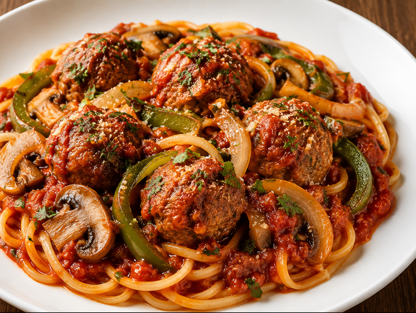 MEATBALL CACCIATORE LINGUINE