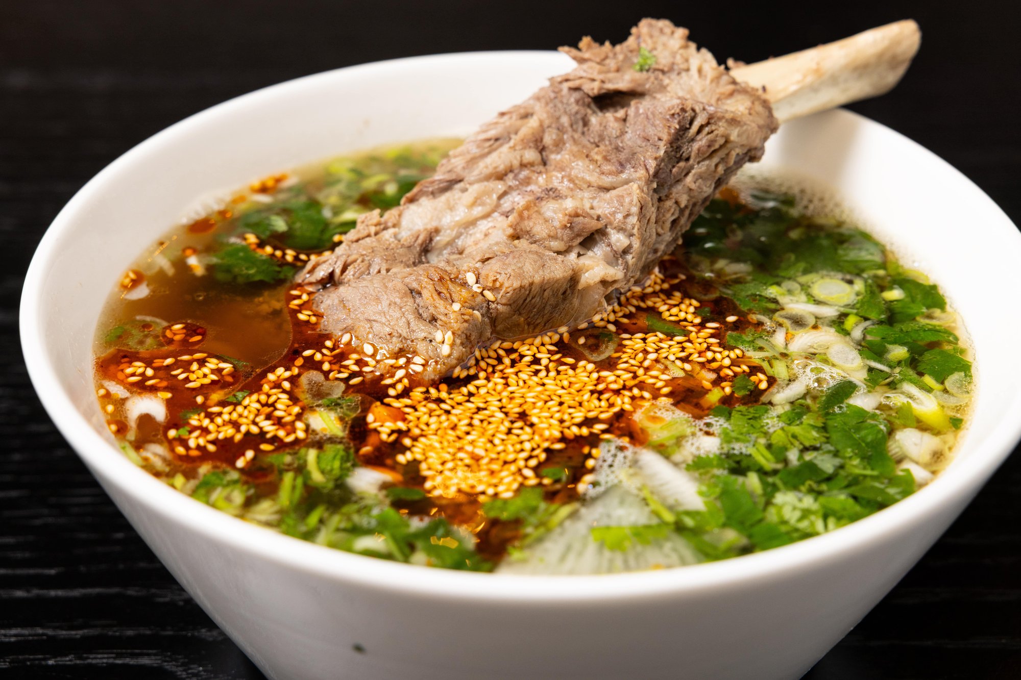 Signature Braised Beef Rib Noodle Soup 西域牛肋排面