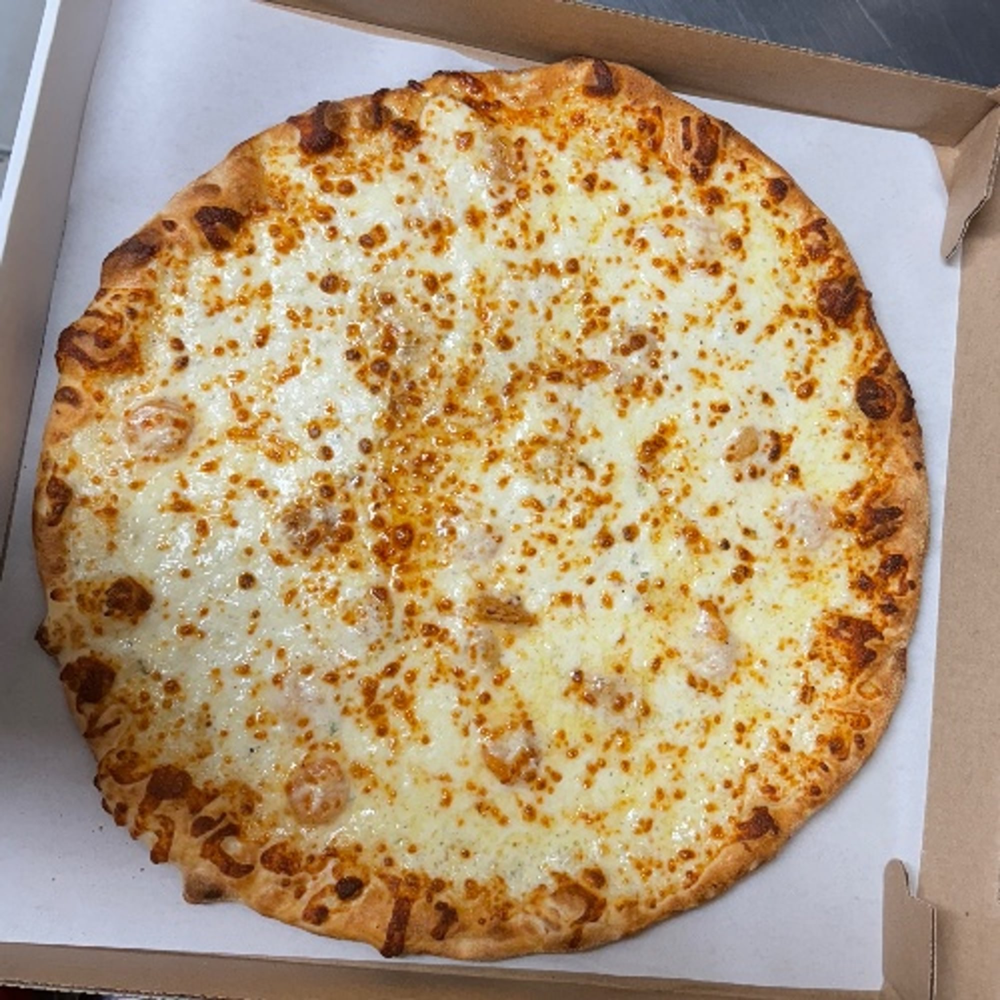 Shrimp Alfredo Pizza