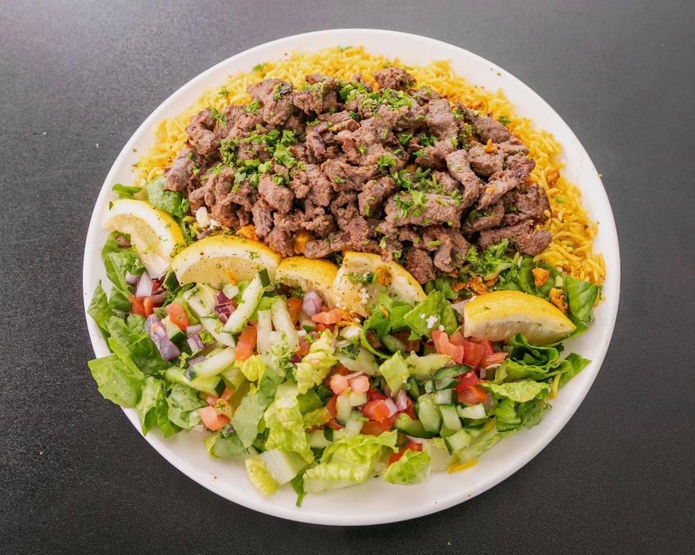 Beef shawarma bowl