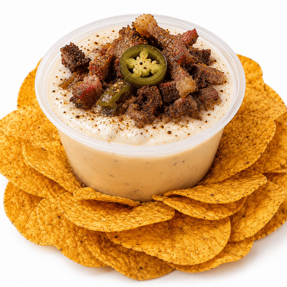 Chips and Brisket Queso